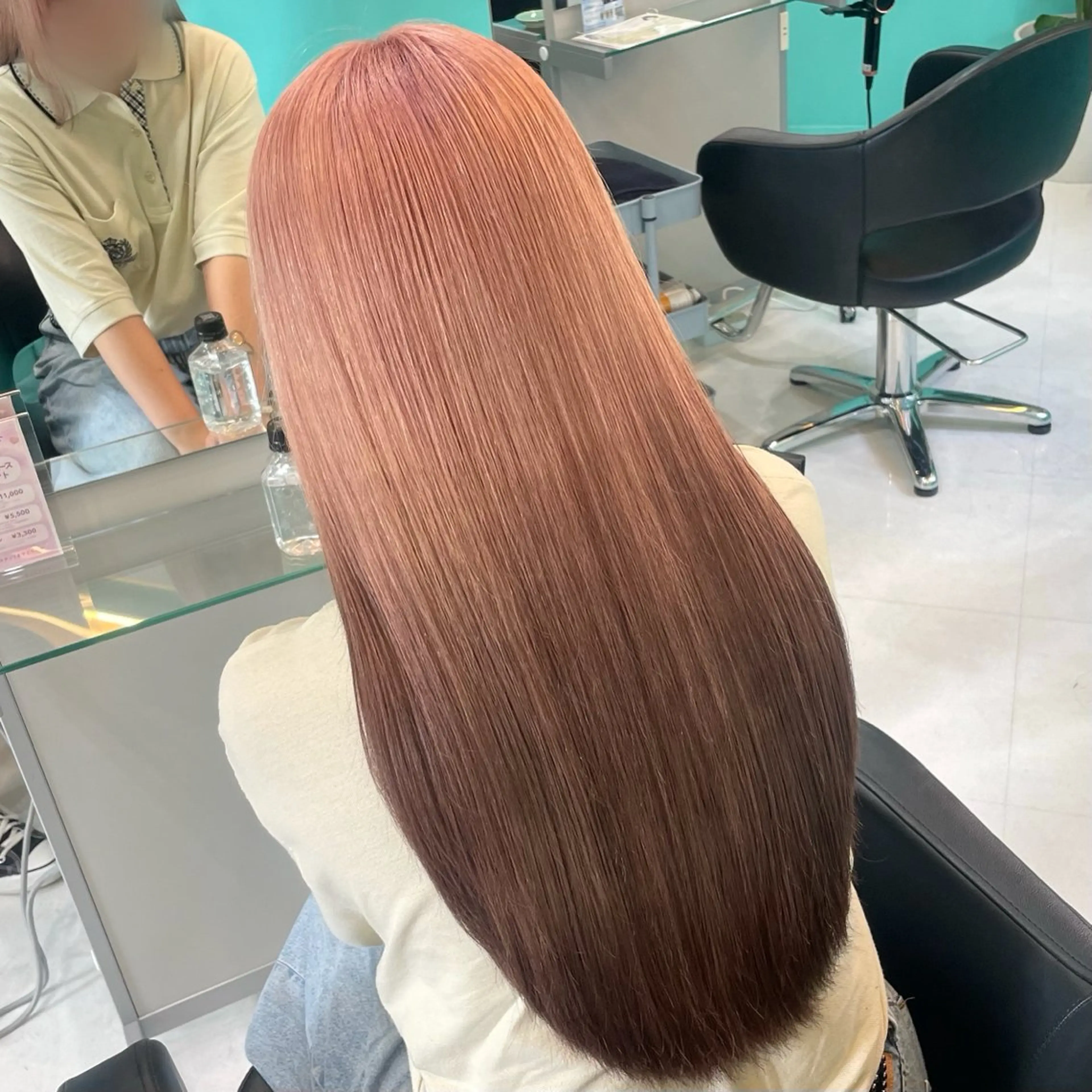 ロング カラー ブラウンカラー ピンクカラー Natsuki🤍 透明感×艶カラー🫧のヘアスタイル