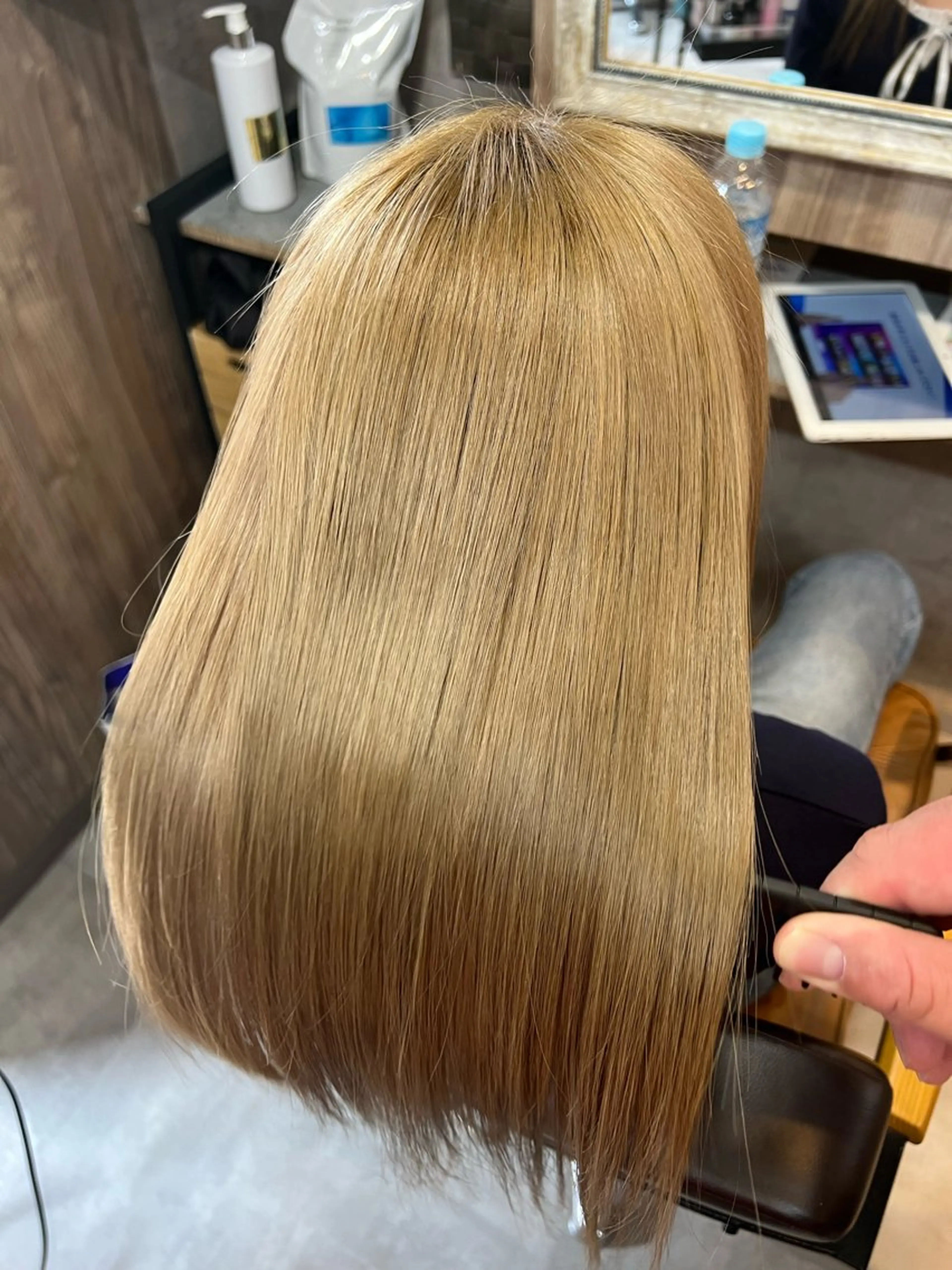 ミディアム 髪質改善 hair&make shalom所属・shalom Harunaのヘアスタイル