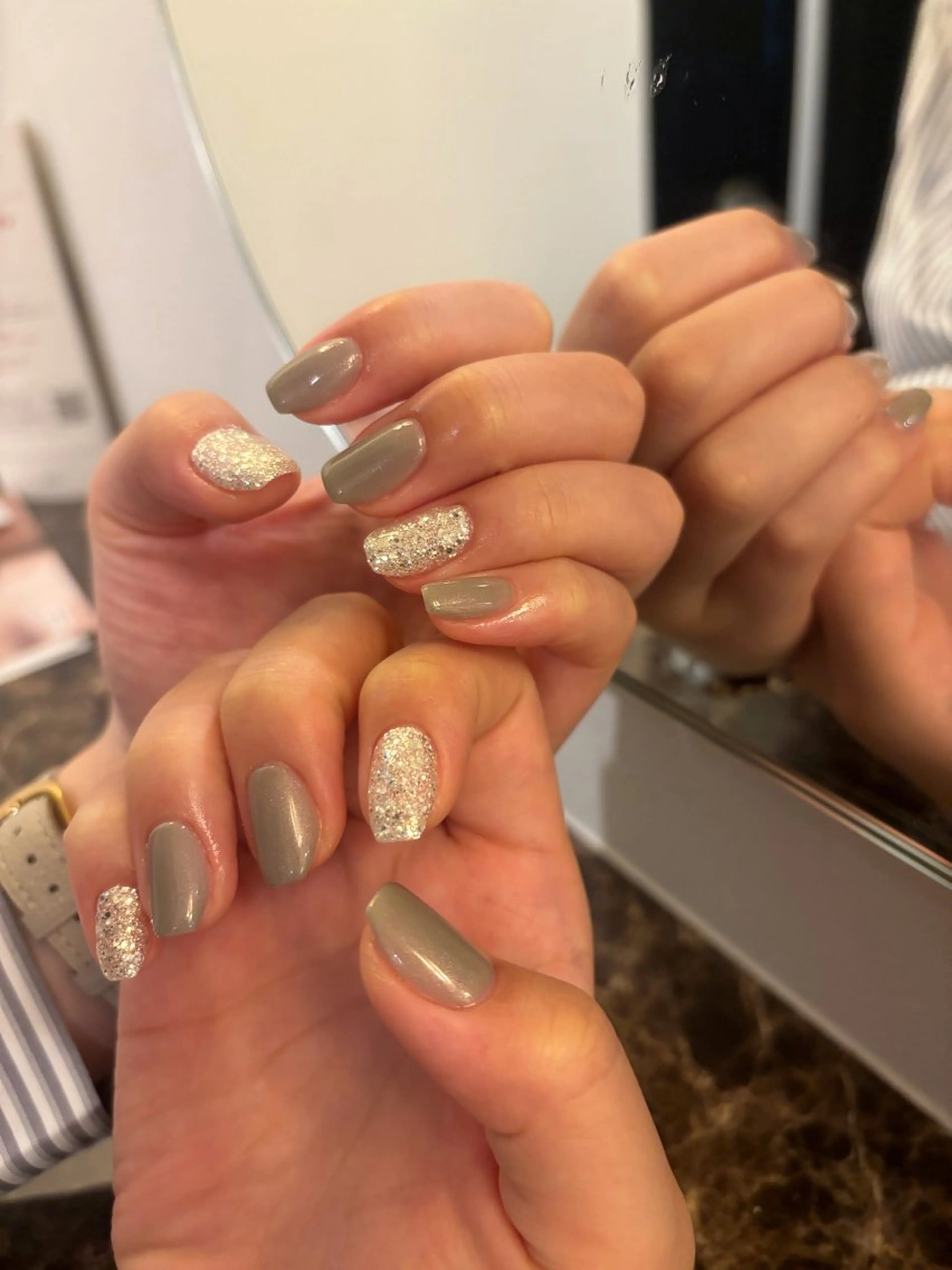 ネイル ラメ(グリッター) ハンドネイル LICO HAIR＆RELAXATION一宮店所属・LICO 一宮ネイリストのネイルデザイン