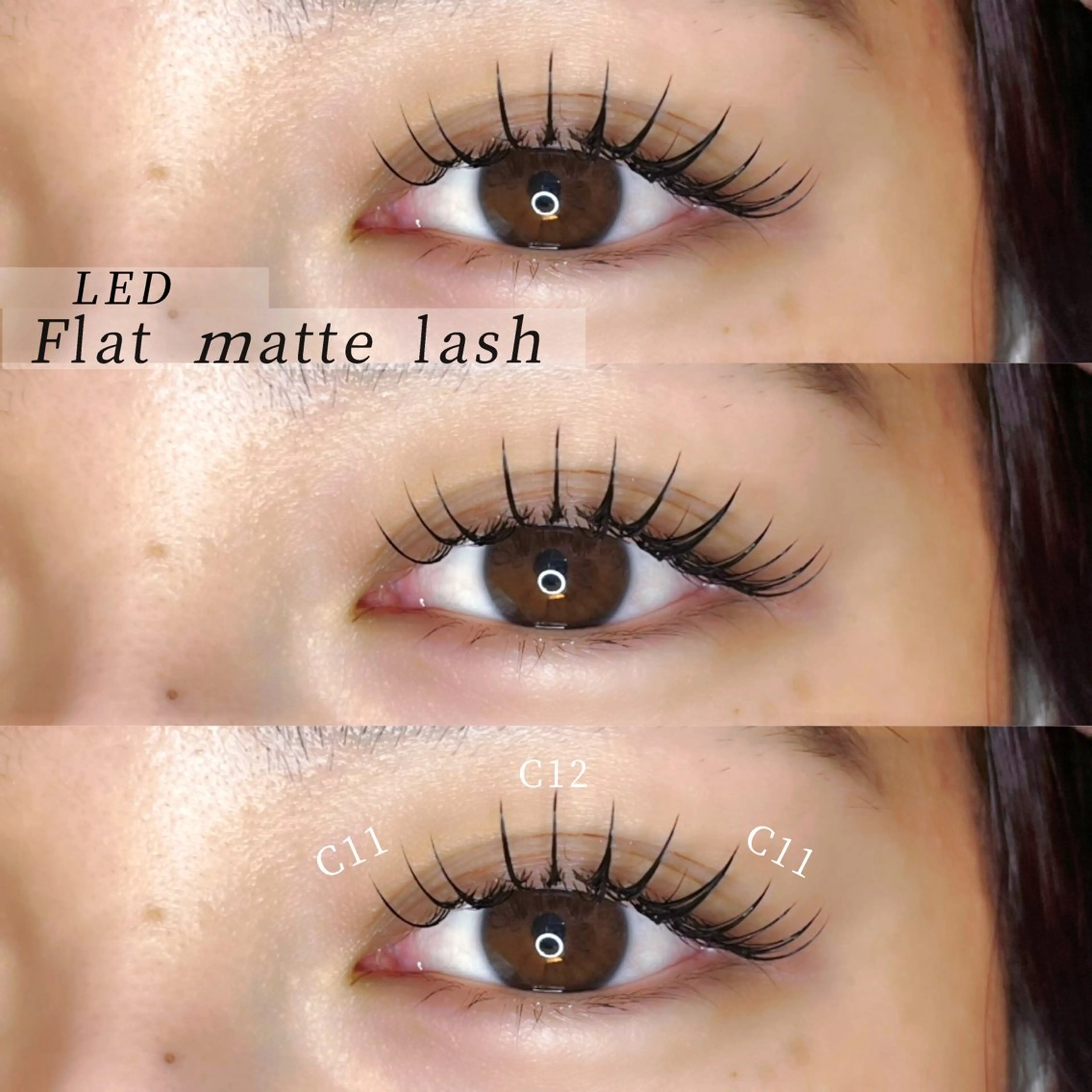 {新導入}LEDマツエク☆フラットマットラッシュ80本🌷　￥5500の写真