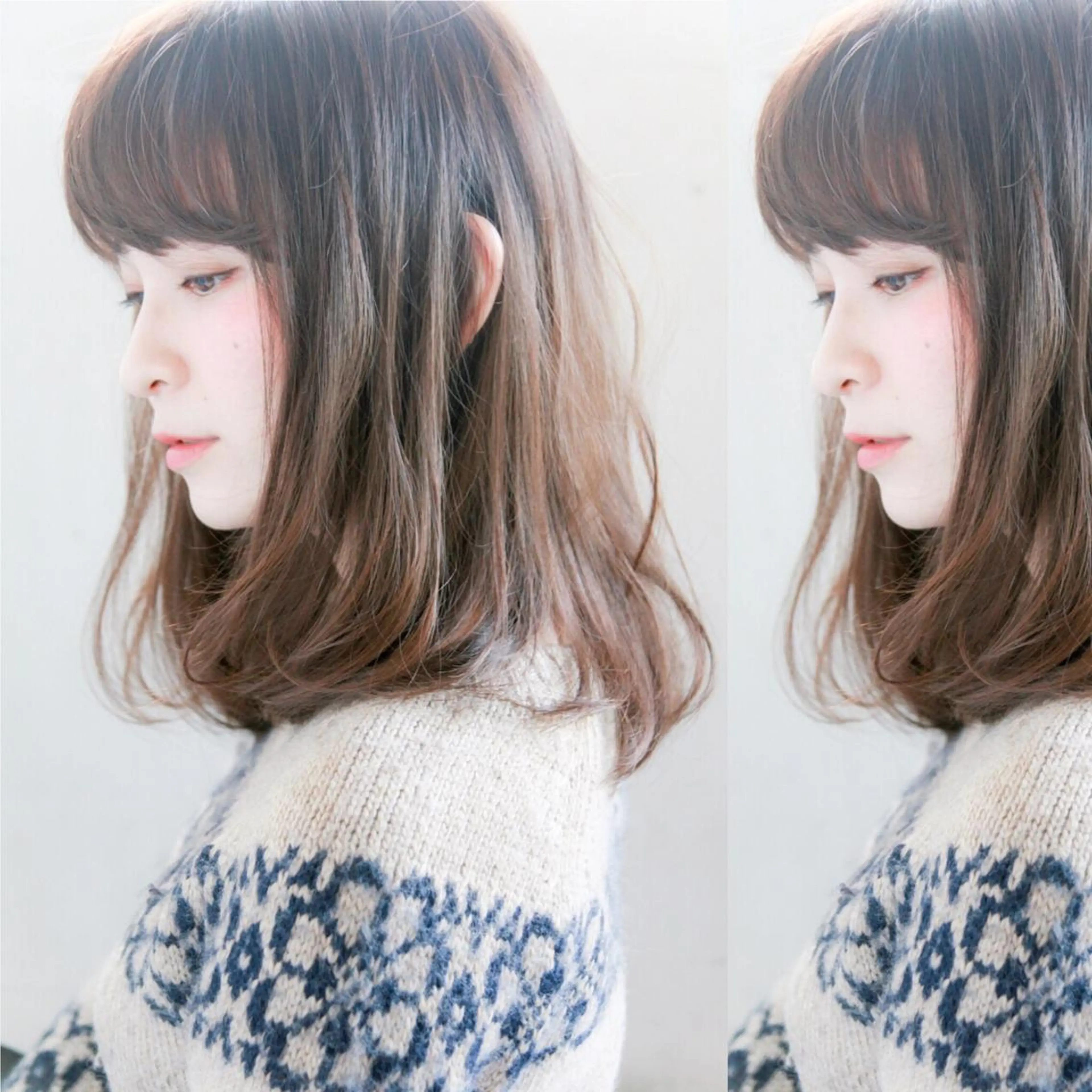 ミディアム カラー 透明感カラー 代官山/恵比寿所属・髪質改善/縮毛矯正 専門　代官山/恵比寿のヘアスタイル