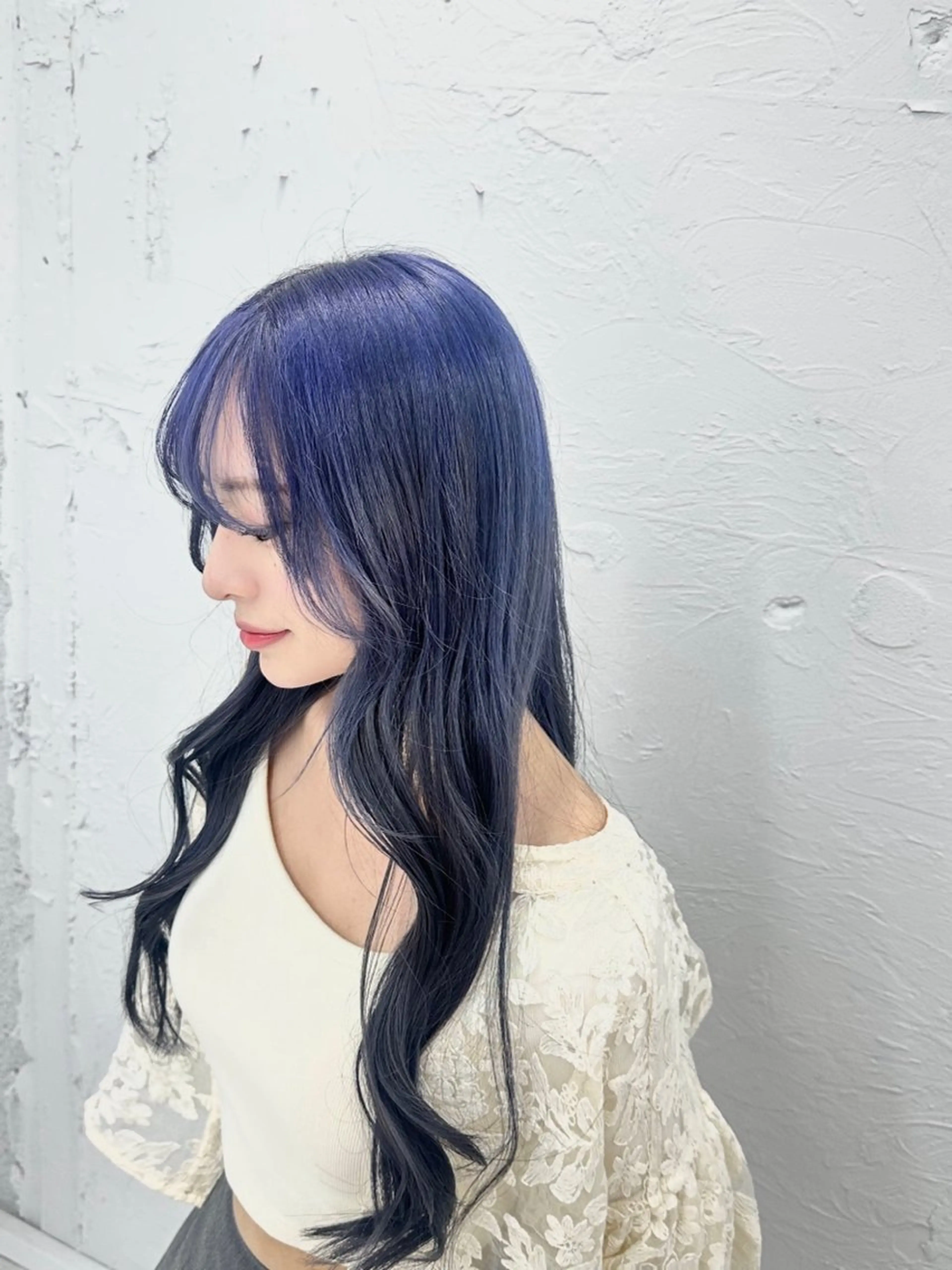 ロング カラー レイヤーカット カット ヘアカラー エクステ/ハイトーン /レイヤーカットのヘアスタイル