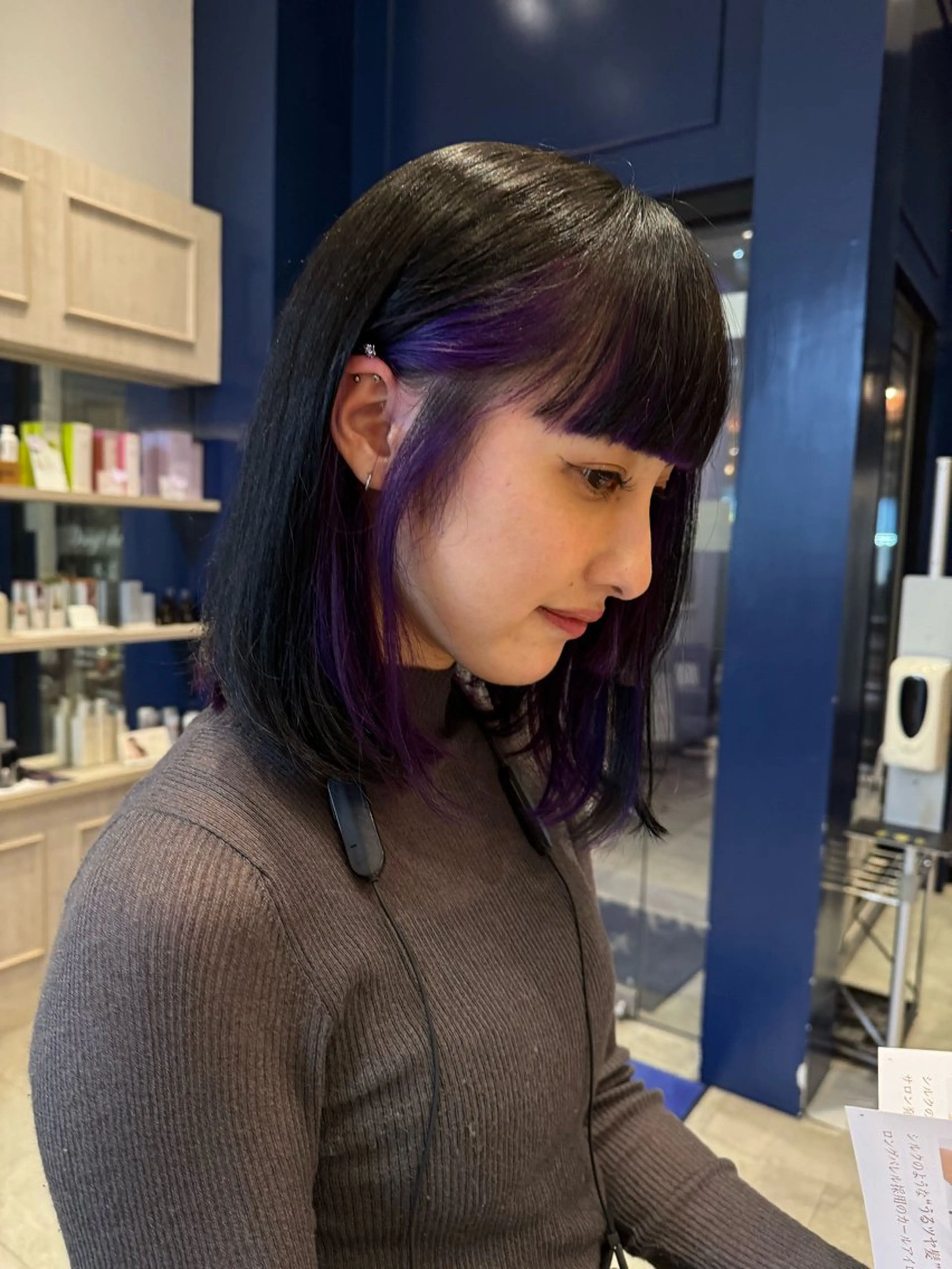 カット＋インナーカラー＋全体カラー＋1ステップトリートメント※インナーカラーの範囲で価格変動します。これが最低価格です。の写真