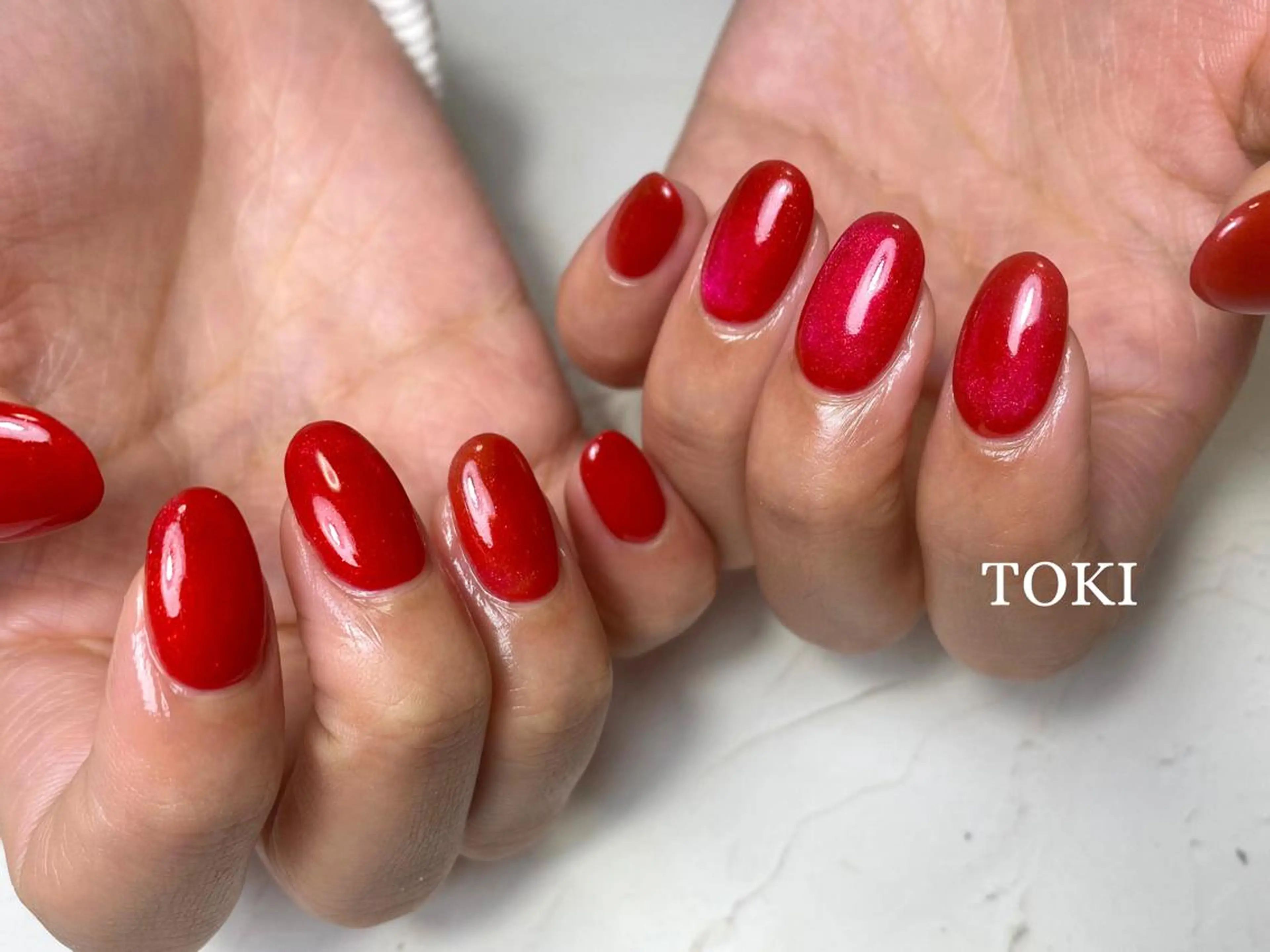 ネイル マグネットネイル ワンカラーネイル nailsalon TOKIのネイルデザイン