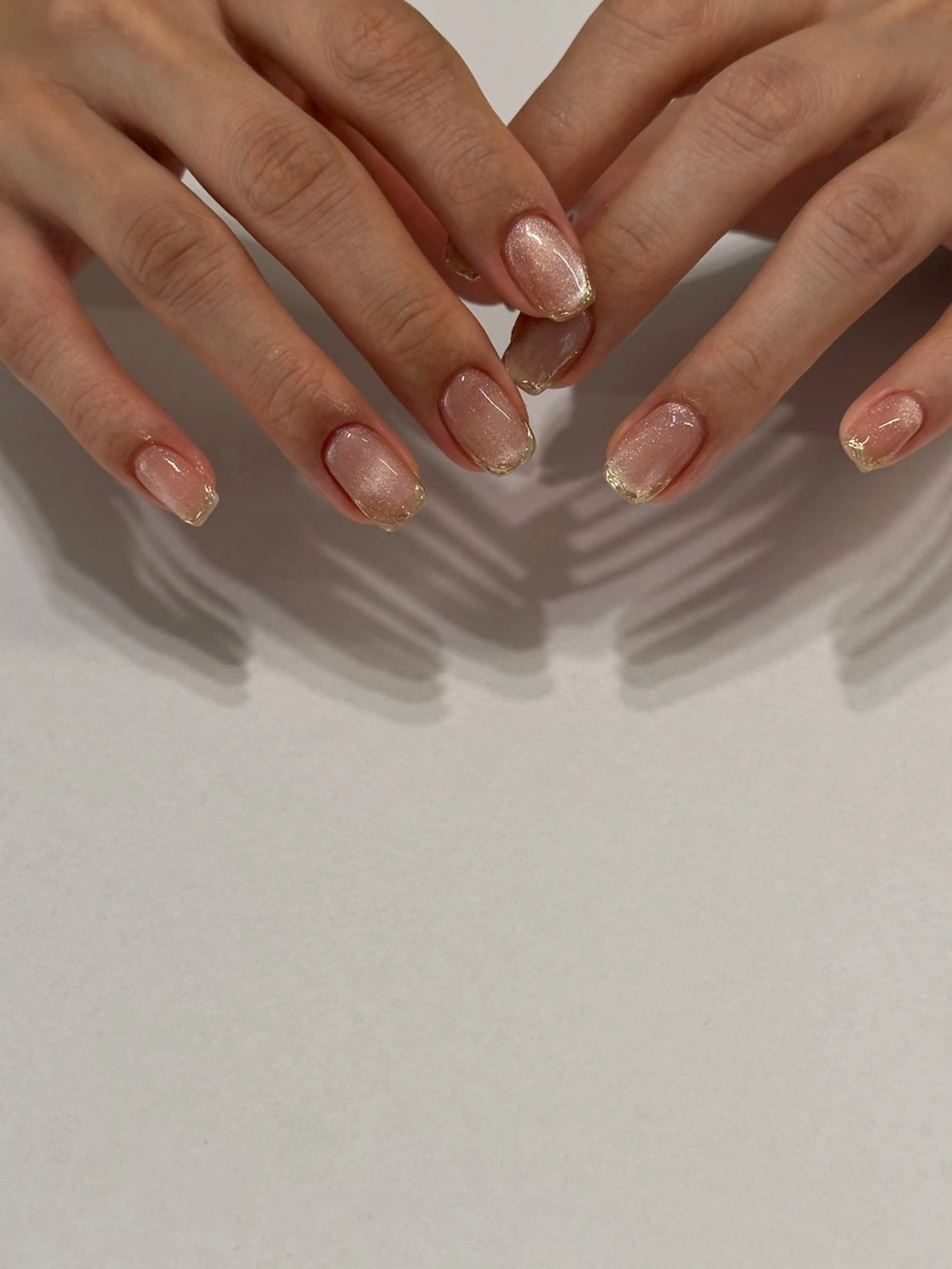 ネイル フレンチネイル マグネットネイル ミラーネイル ハンドネイル cyaan所属・nail salon Cyaanのネイルデザイン