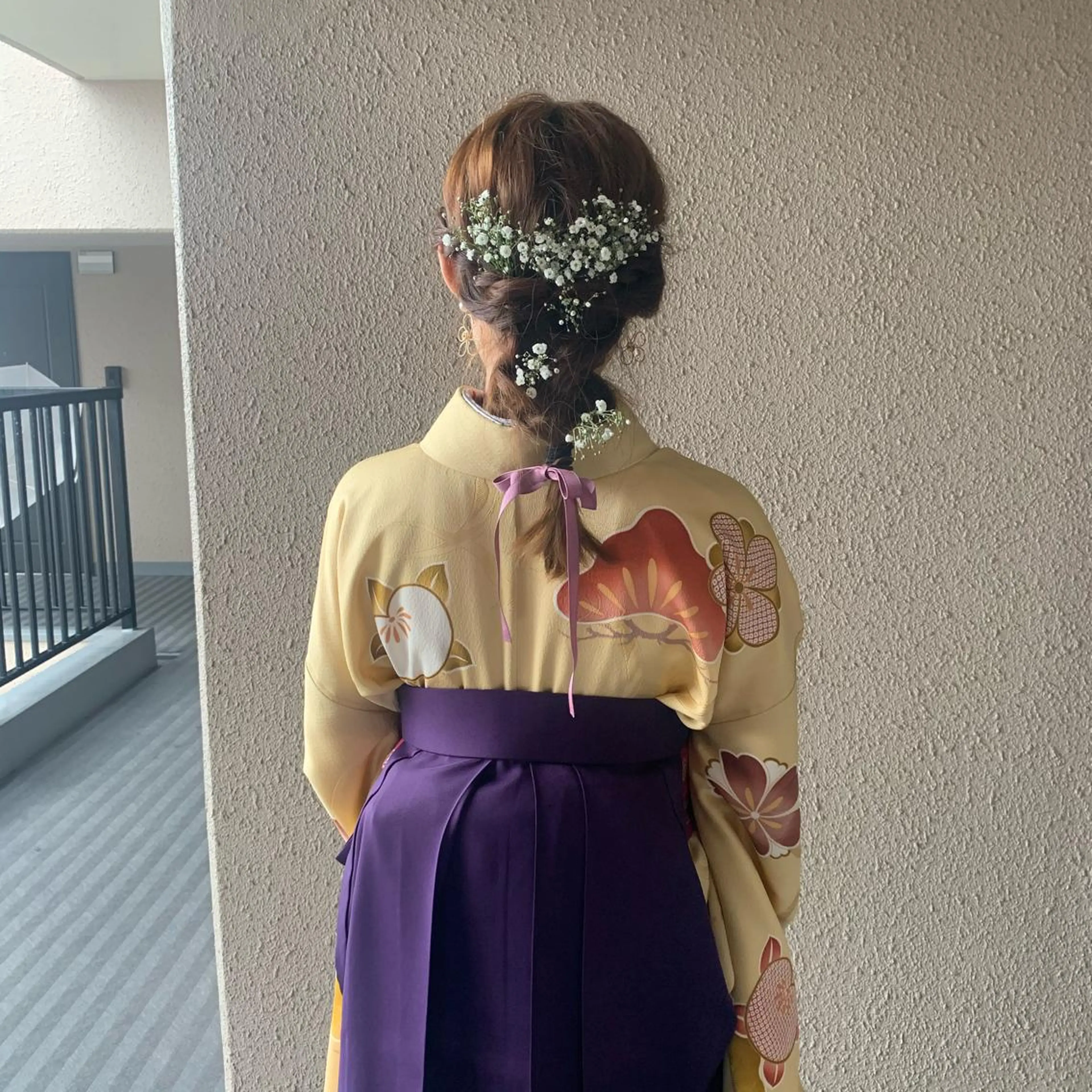 セミロング 卒業式のヘアスタイル 着付け chouette/ 根本優希のヘアスタイル