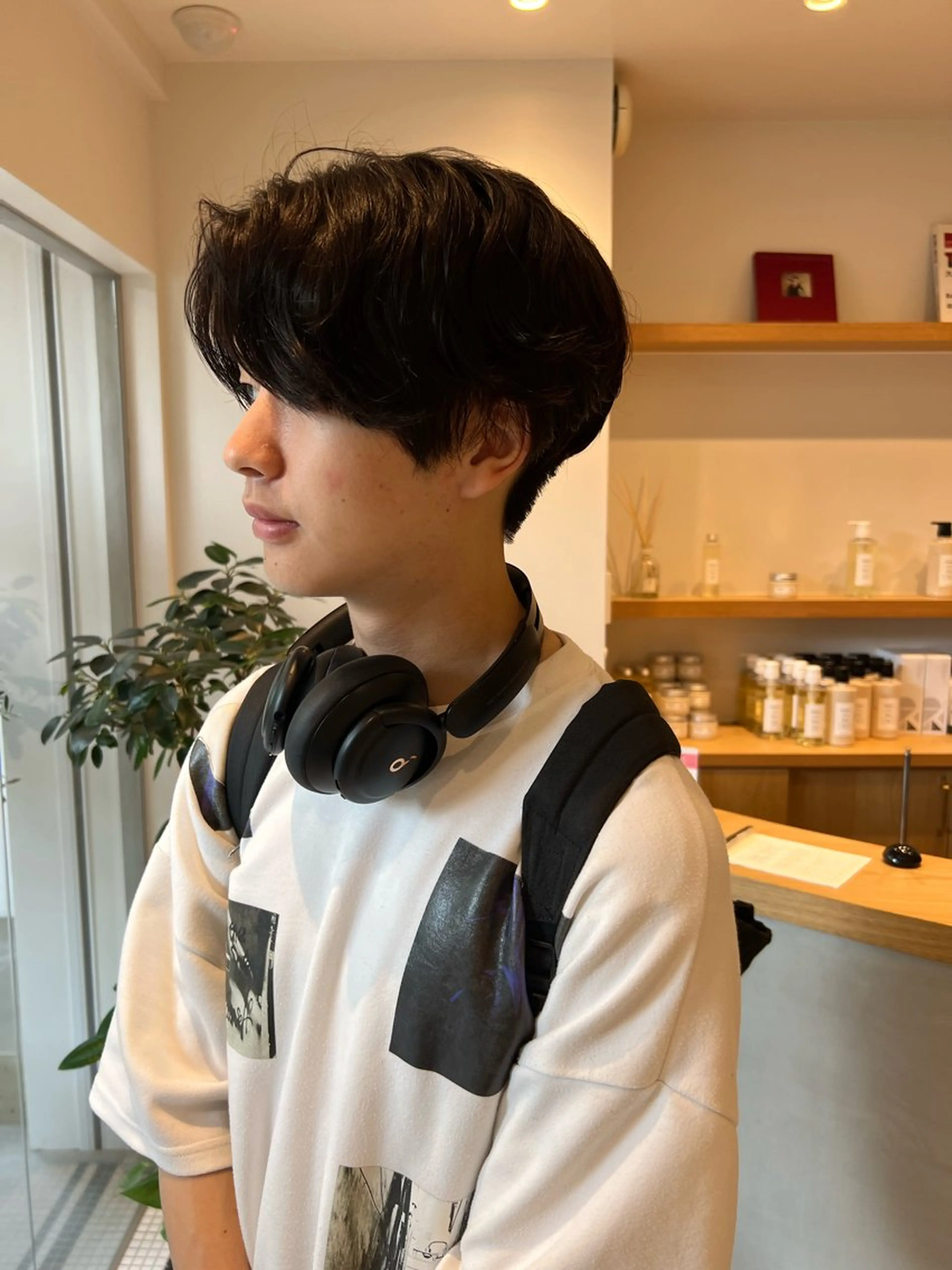 メンズ センターパート メンズパーマ カット パーマ トリートメント パーマ/名古屋パーマ / コデラ ナナホのヘアスタイル