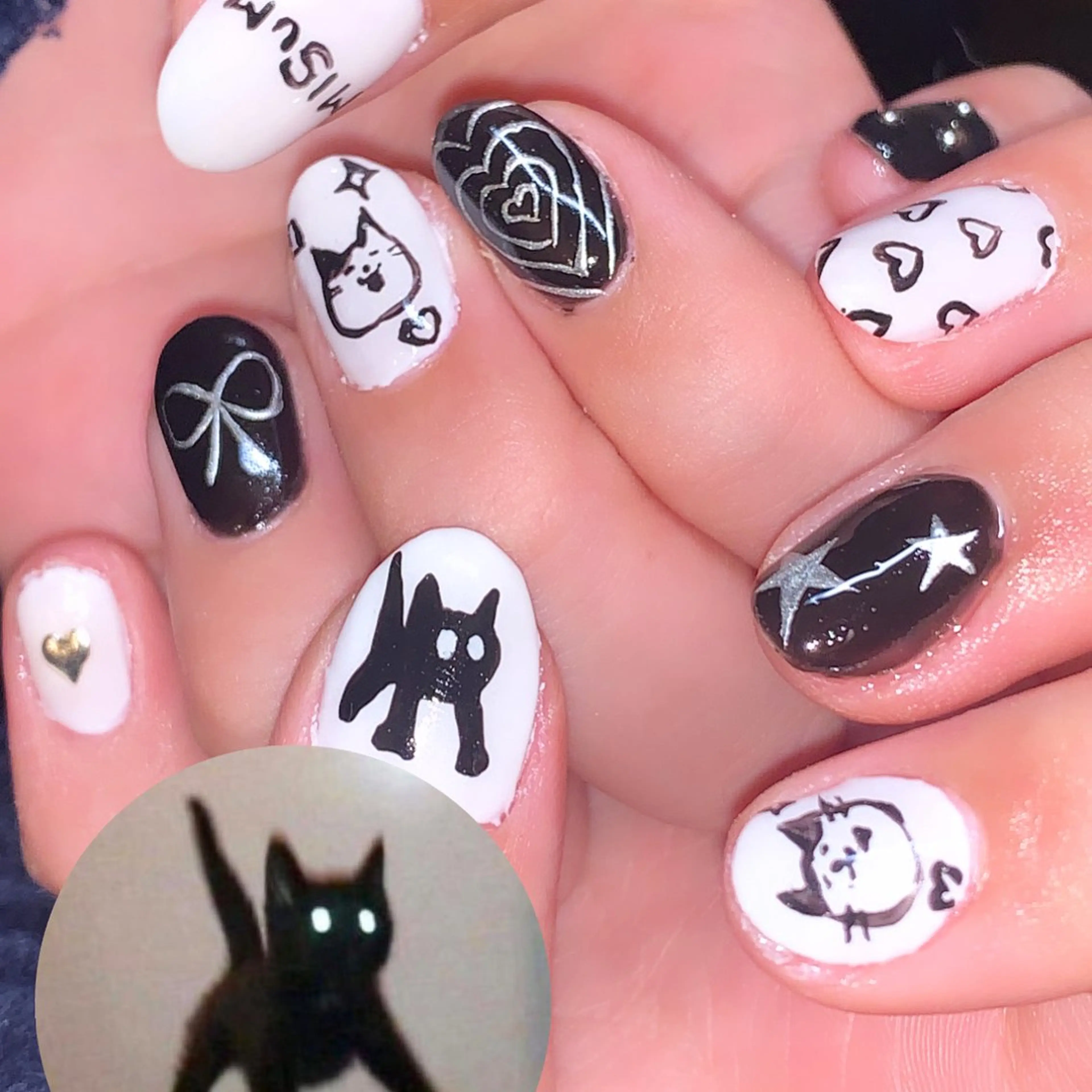 ネイル ハンドネイル NES NAIL所属・さゆり￤推しキャラ ￤ロングネイル🩷のネイルデザイン