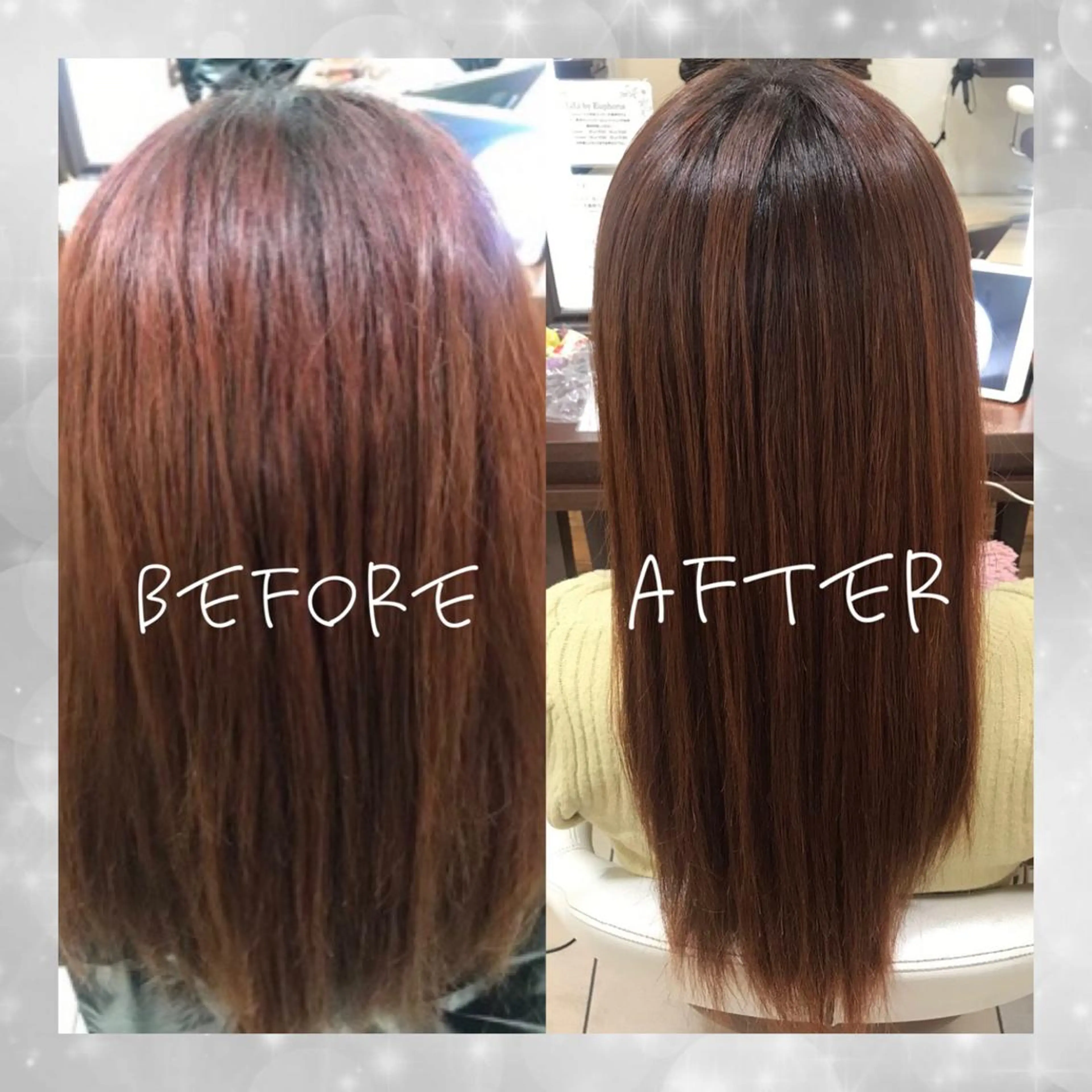 ロング パーマ ストレートパーマ 🦋小倉 彩🦋のヘアスタイル