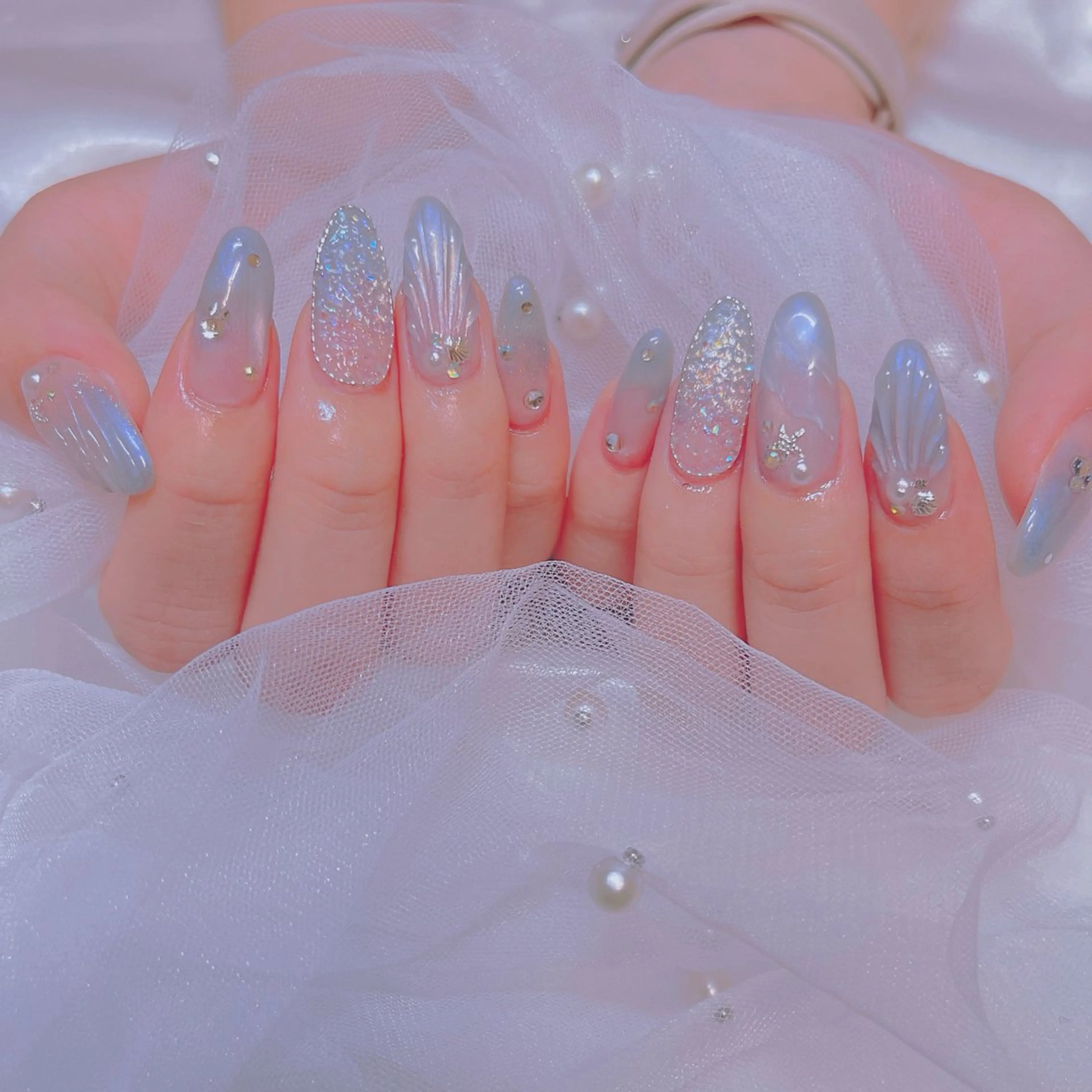 【オフ込み】マーメイドネイルの写真