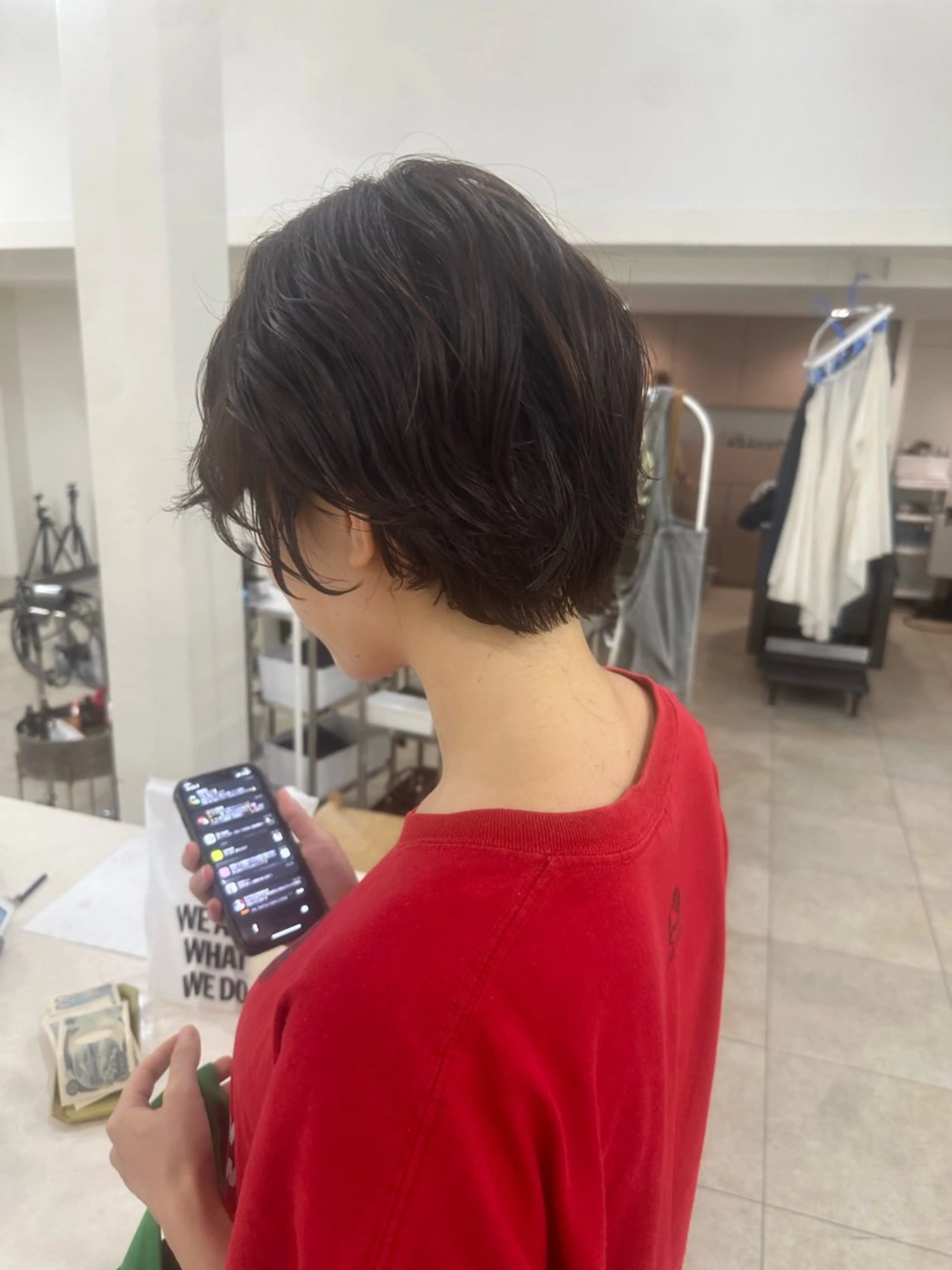 ショート パーマ 林 莉央のヘアスタイル