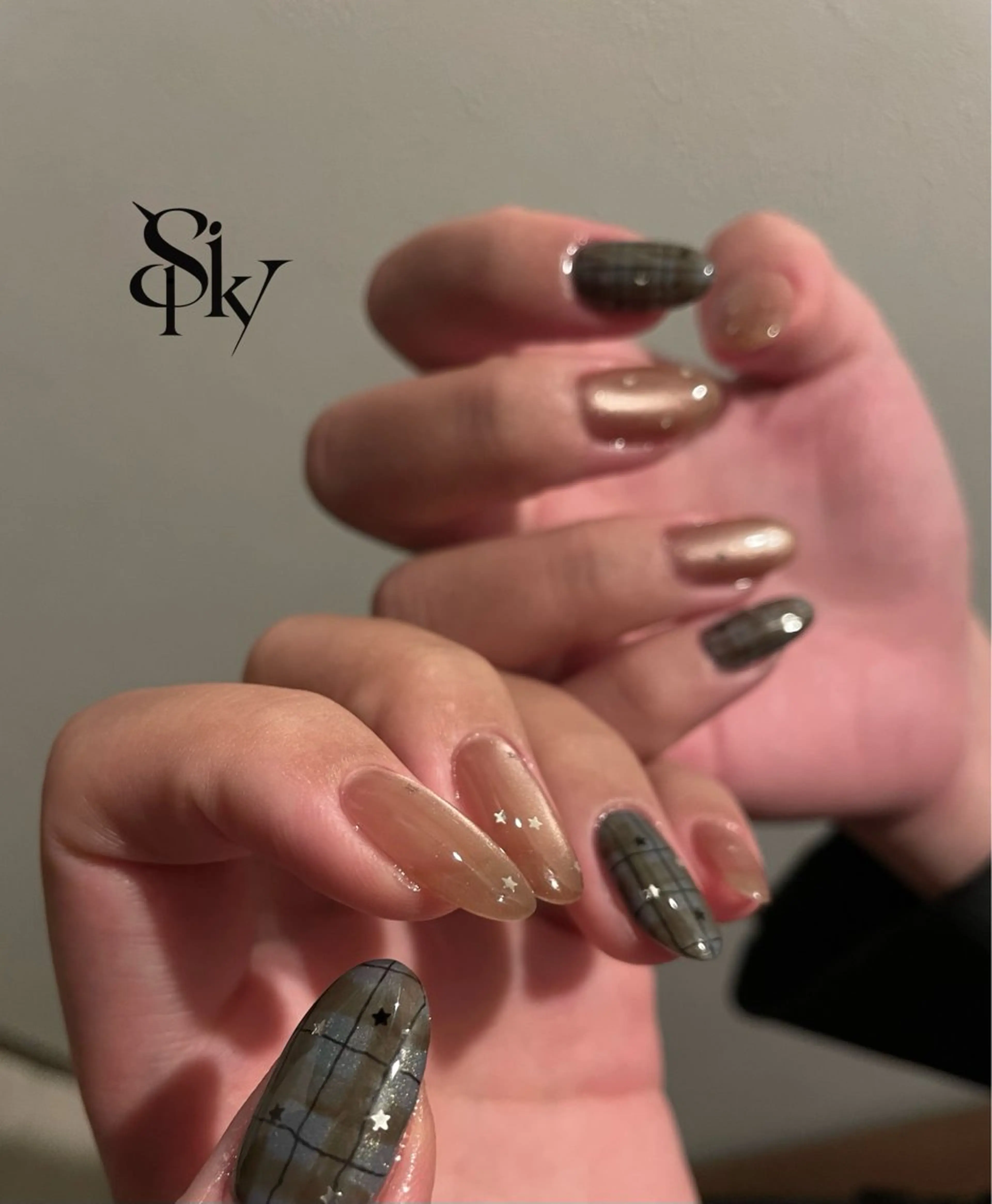 ネイル ハンドネイル Spiky とうげ ふうかのネイルデザイン