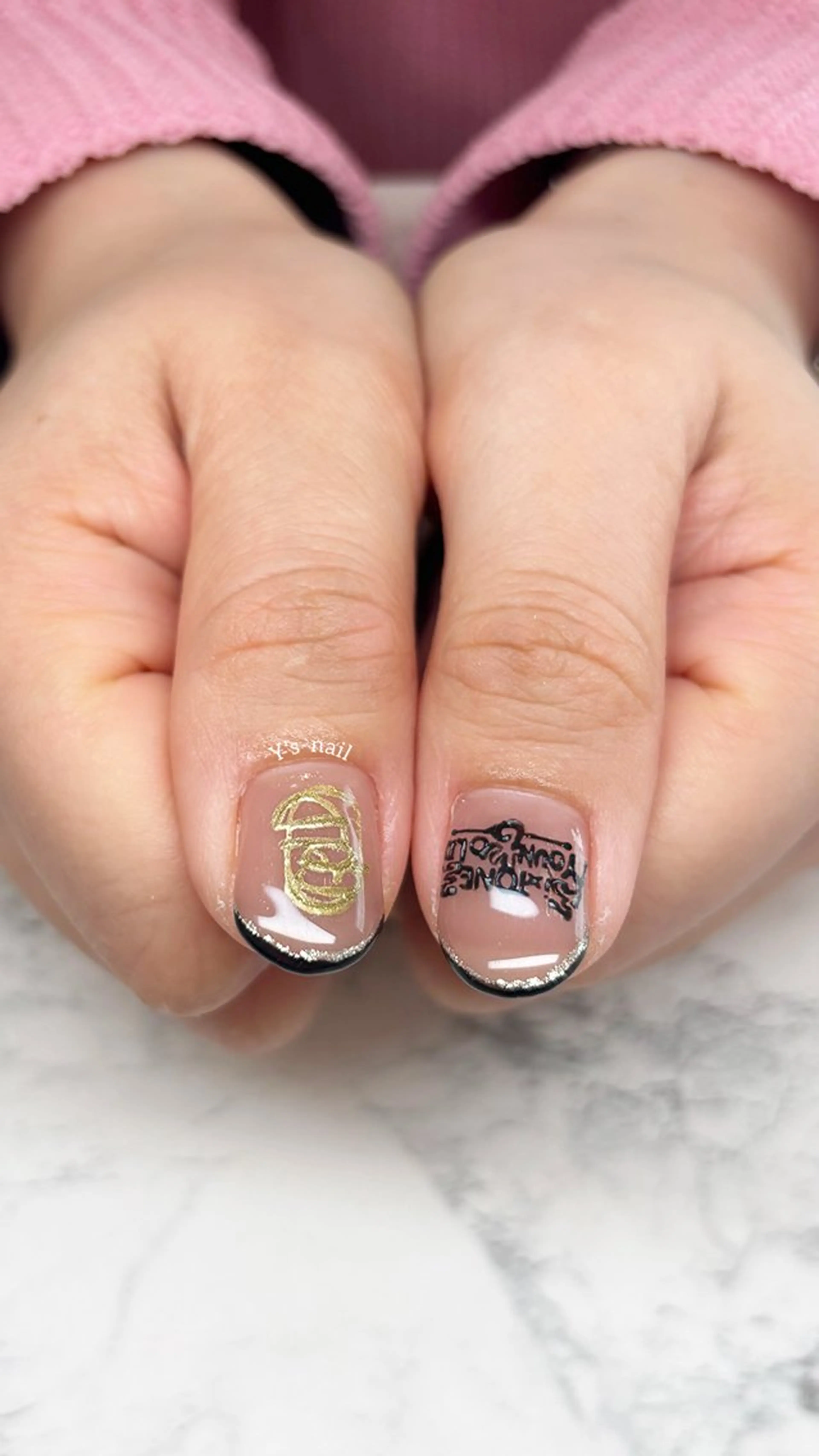 ネイル アートネイル ハンドネイル 手書きが得意🖌️ Y’s  nailのネイルデザイン