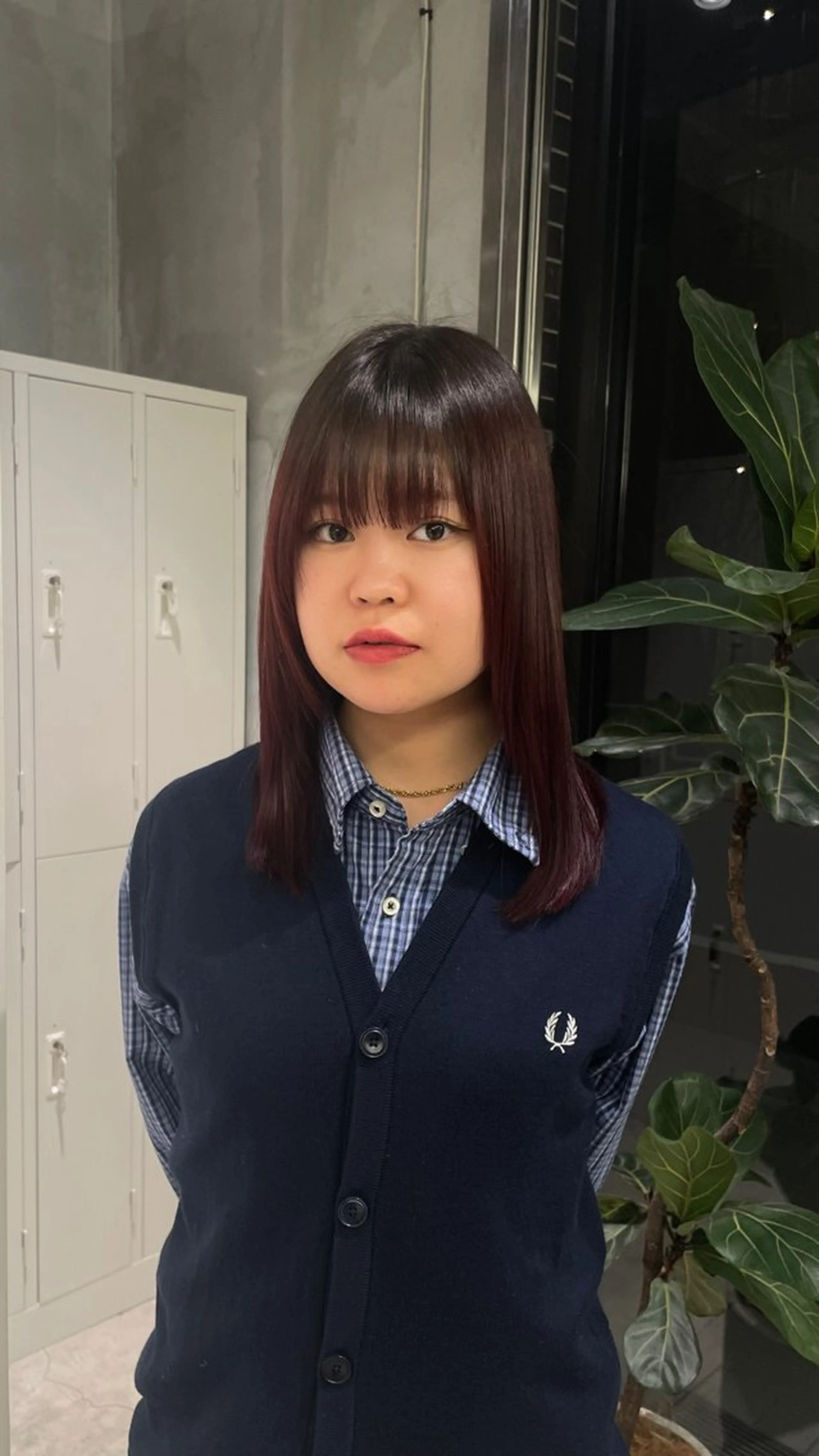 ミディアム カラー ヘアカラー トリートメント ケイ/ 酸性ストレートのヘアスタイル