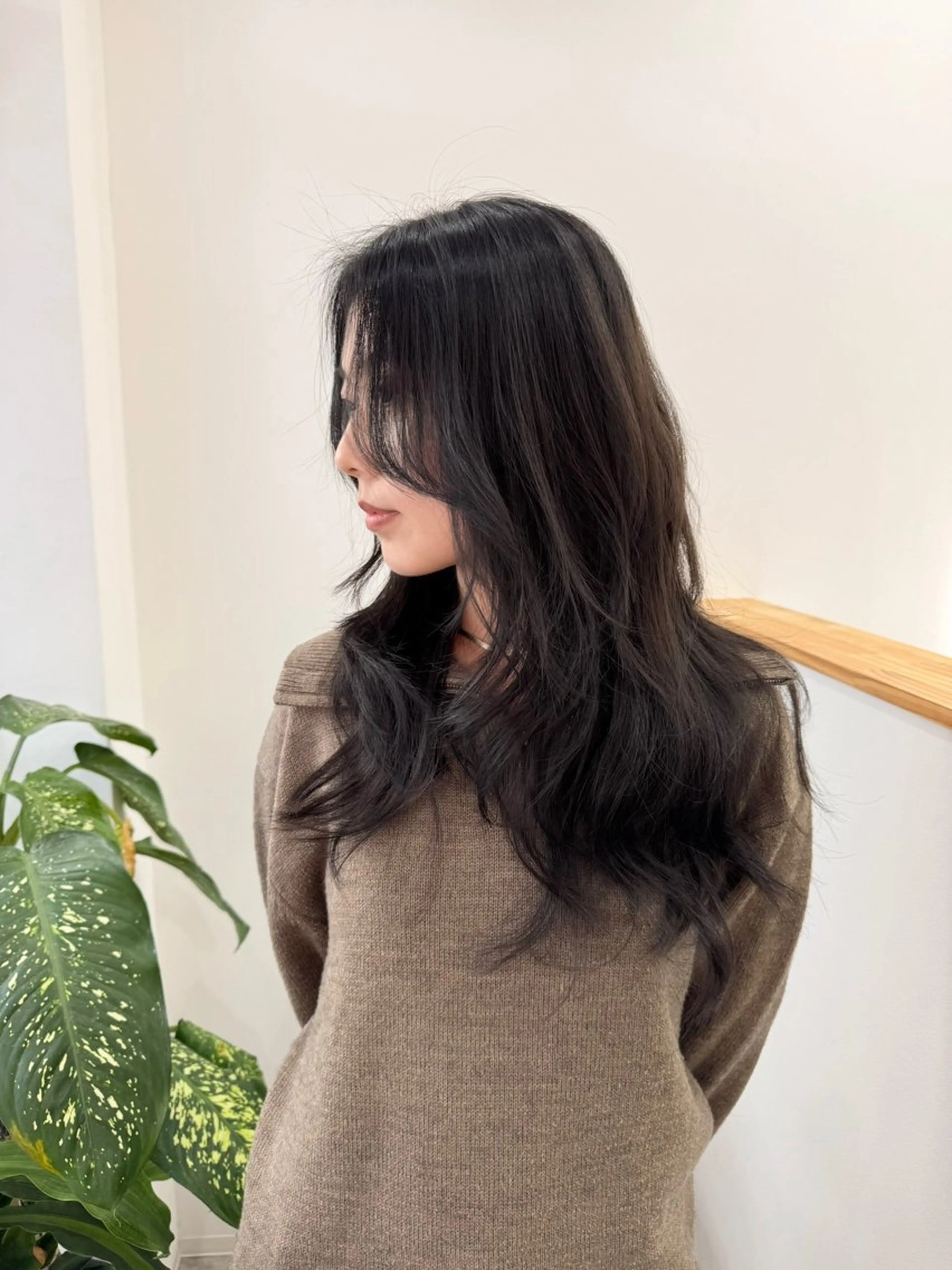 ロング レイヤーカット レイヤーカット ベージュ/KANAのヘアスタイル