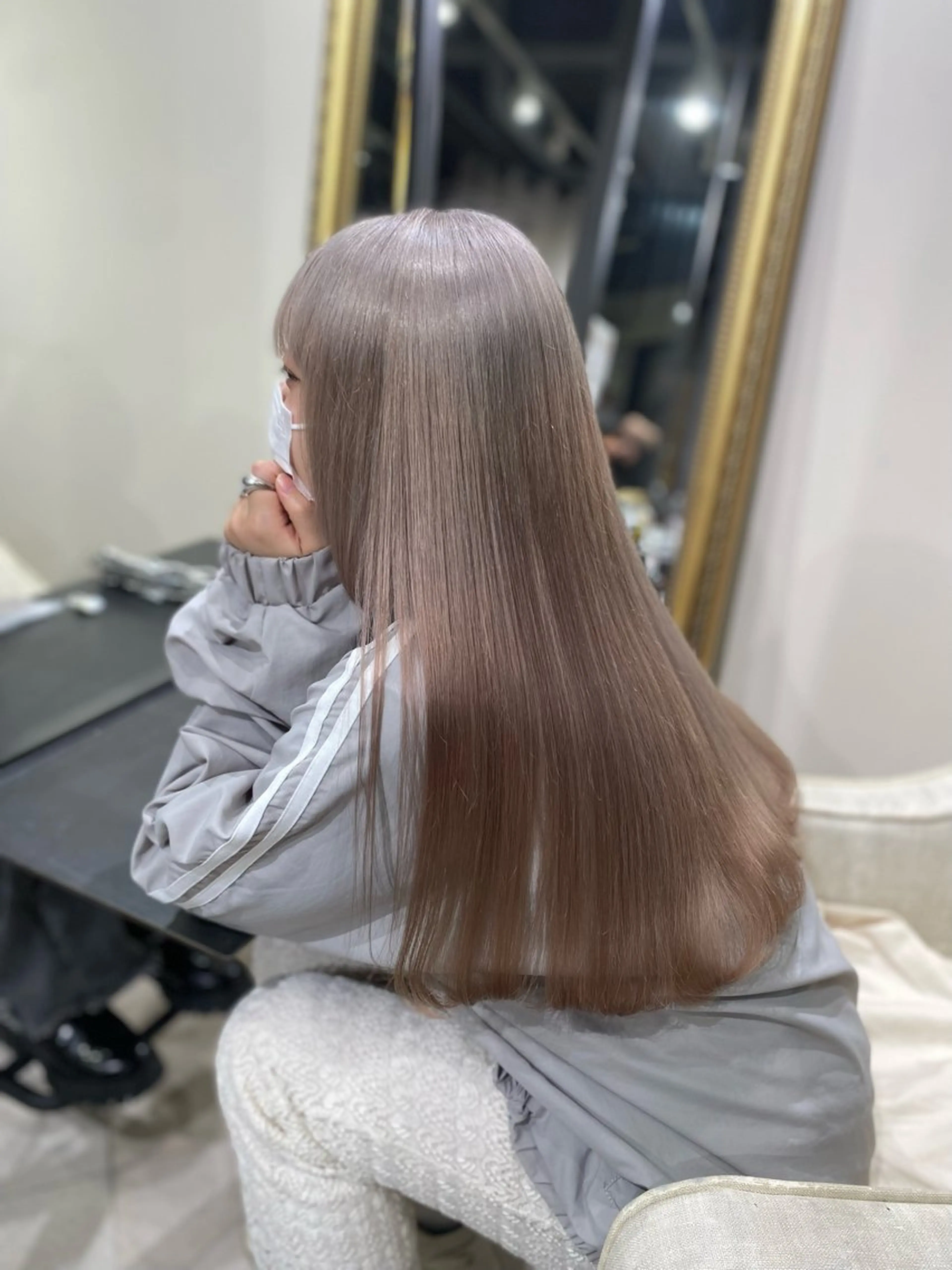 カラー ヘアカラー ハイトーン✨艶髪💘 💘 AYANO💘のヘアスタイル