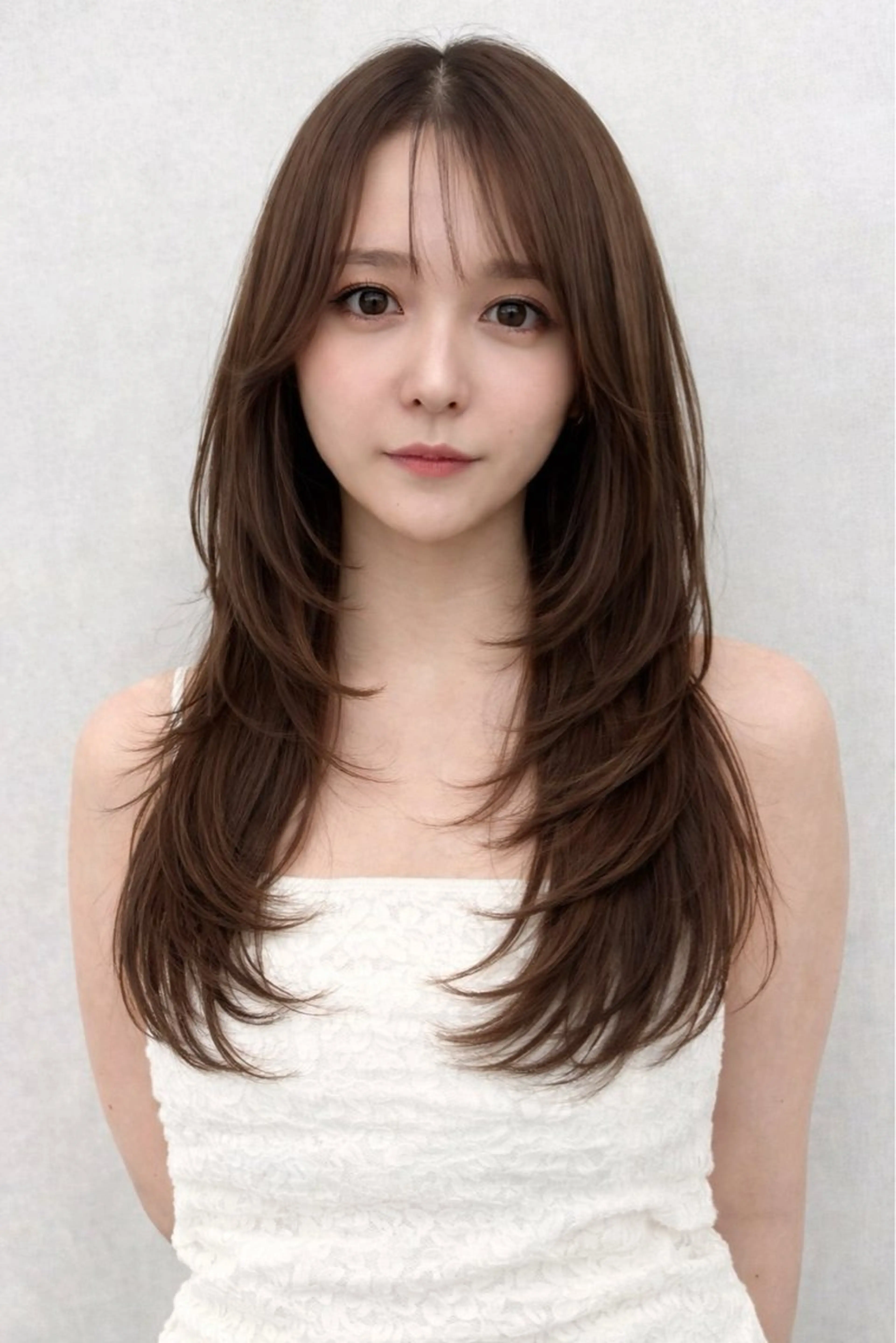 ロング カラー カット ヘアカラー 🇰🇷韓国ヘア★ 副店長.쿠리타⭐︎のヘアスタイル