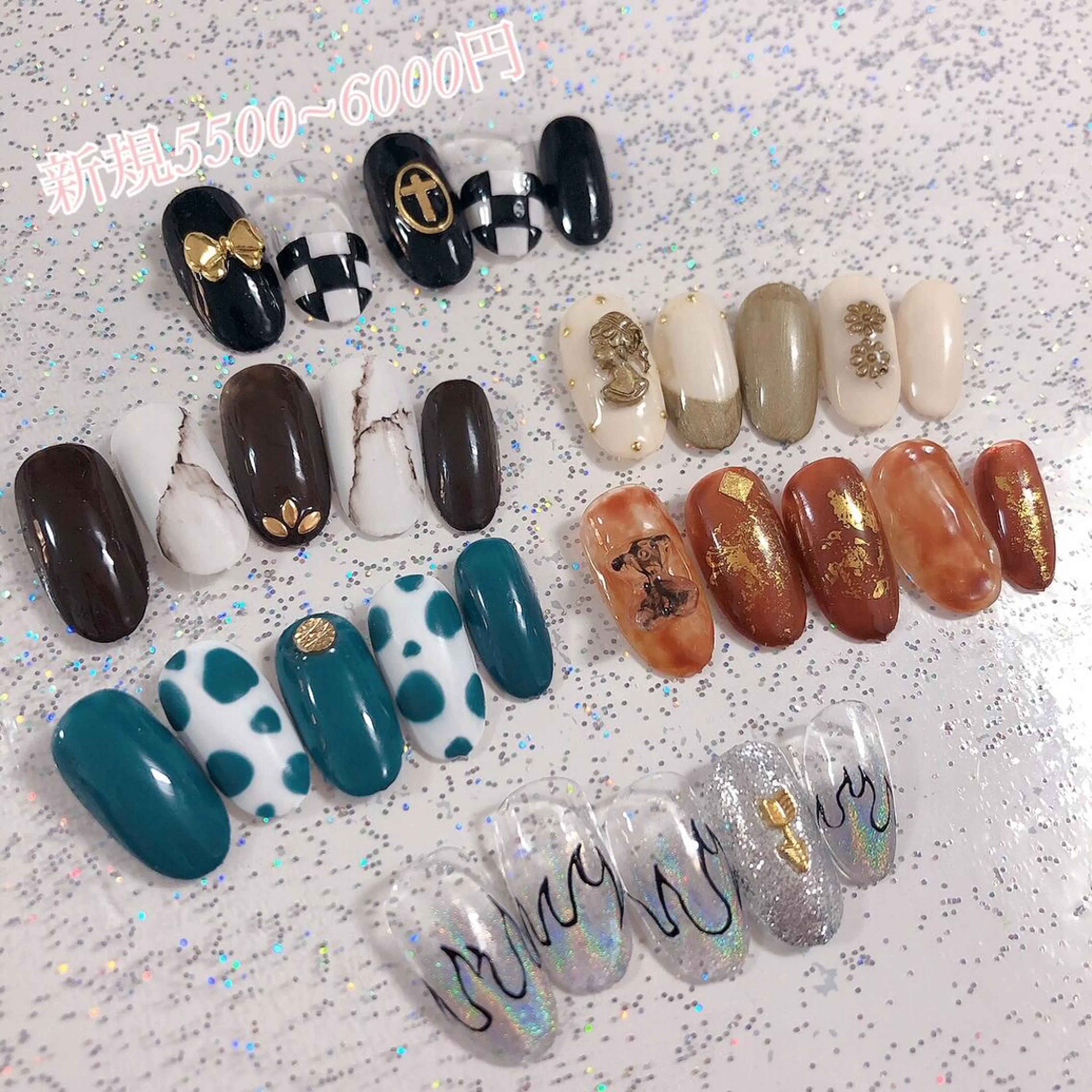 ネイル アニマル柄 アートネイル べっ甲ネイル クリアネイル ハロウィン plume nail ☆韓国ネイルのネイルデザイン