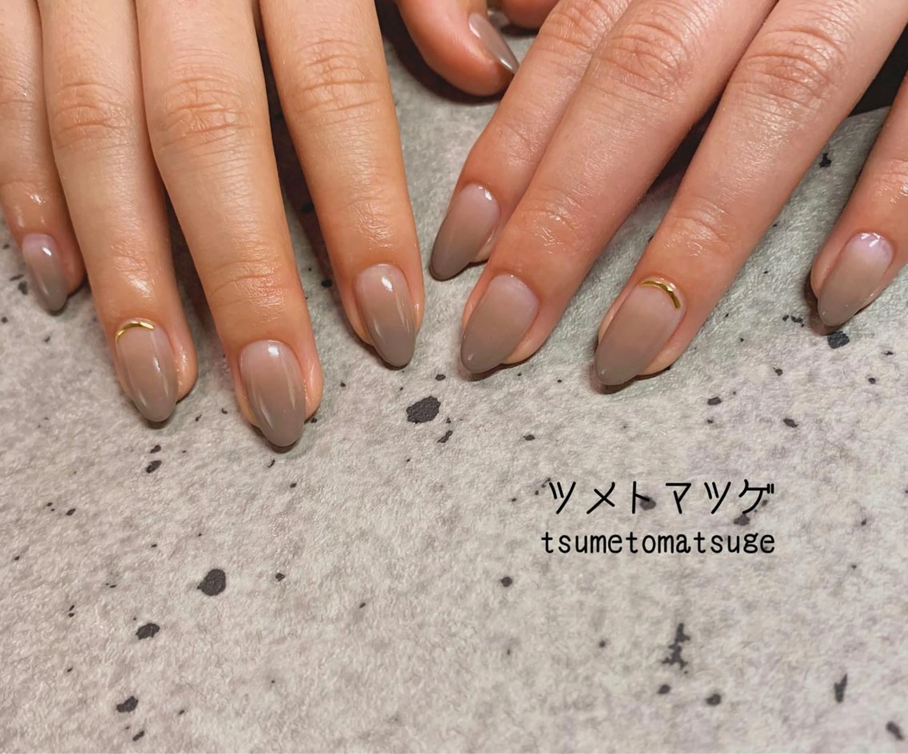 ショート ネイル ハンドネイル ツメトマツゲ .のネイルデザイン