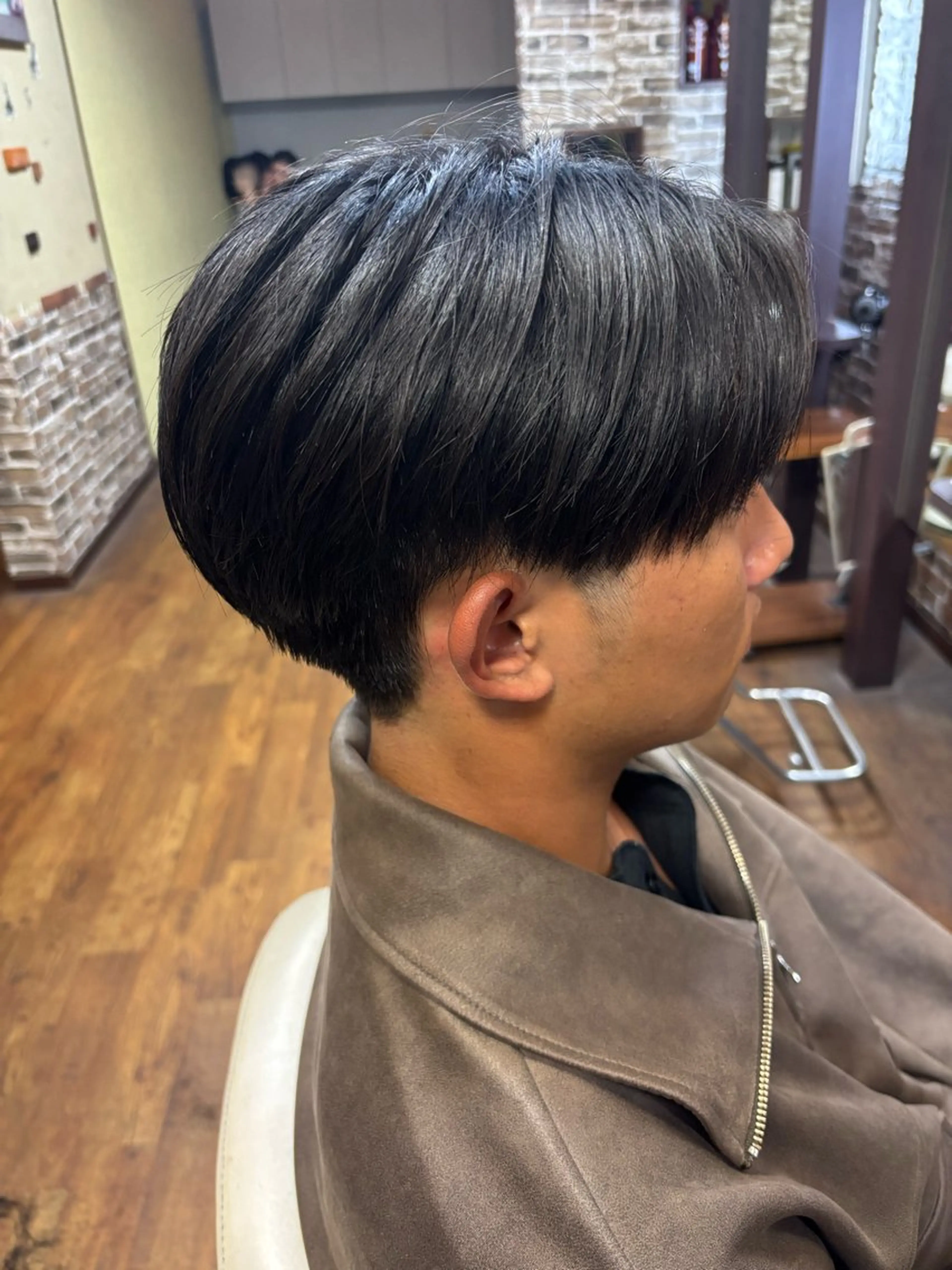 メンズ センターパート カット 《UP's》 実咲のヘアスタイル