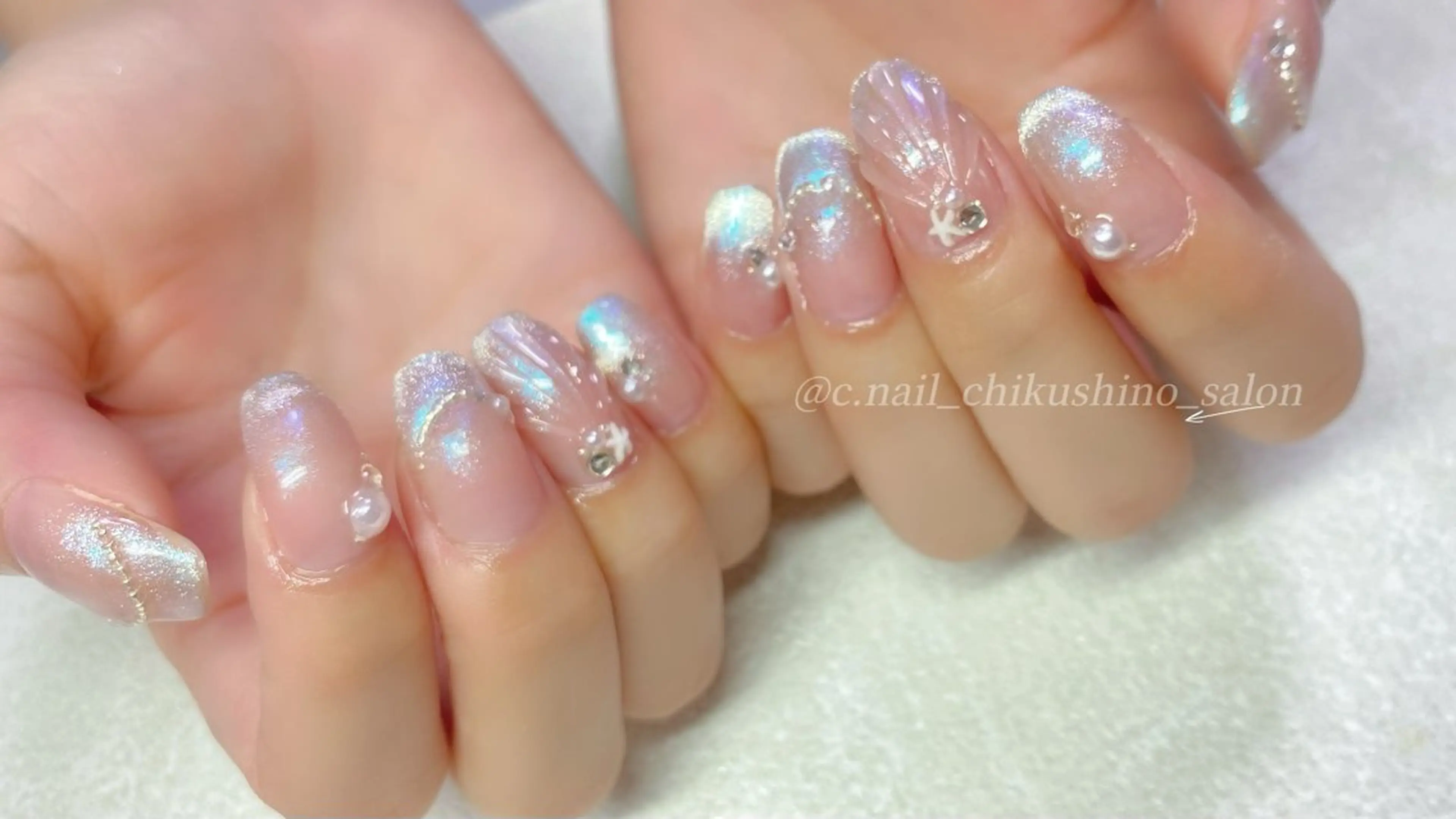 ネイル 持ち込み C.Nail &Eye筑紫駅のネイルデザイン