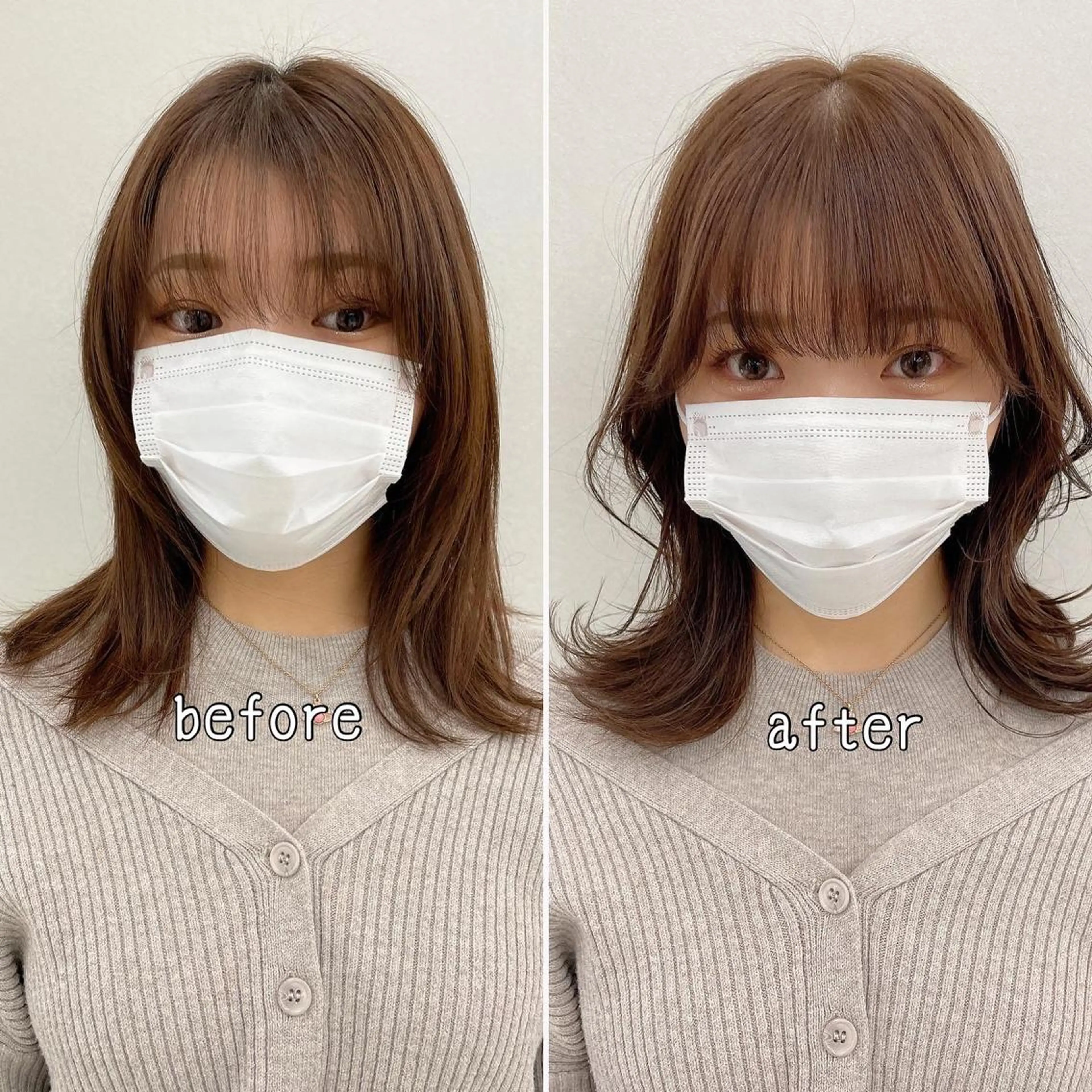 ミディアム カラー COA GINZA 空也/前髪/顔まわりのヘアスタイル