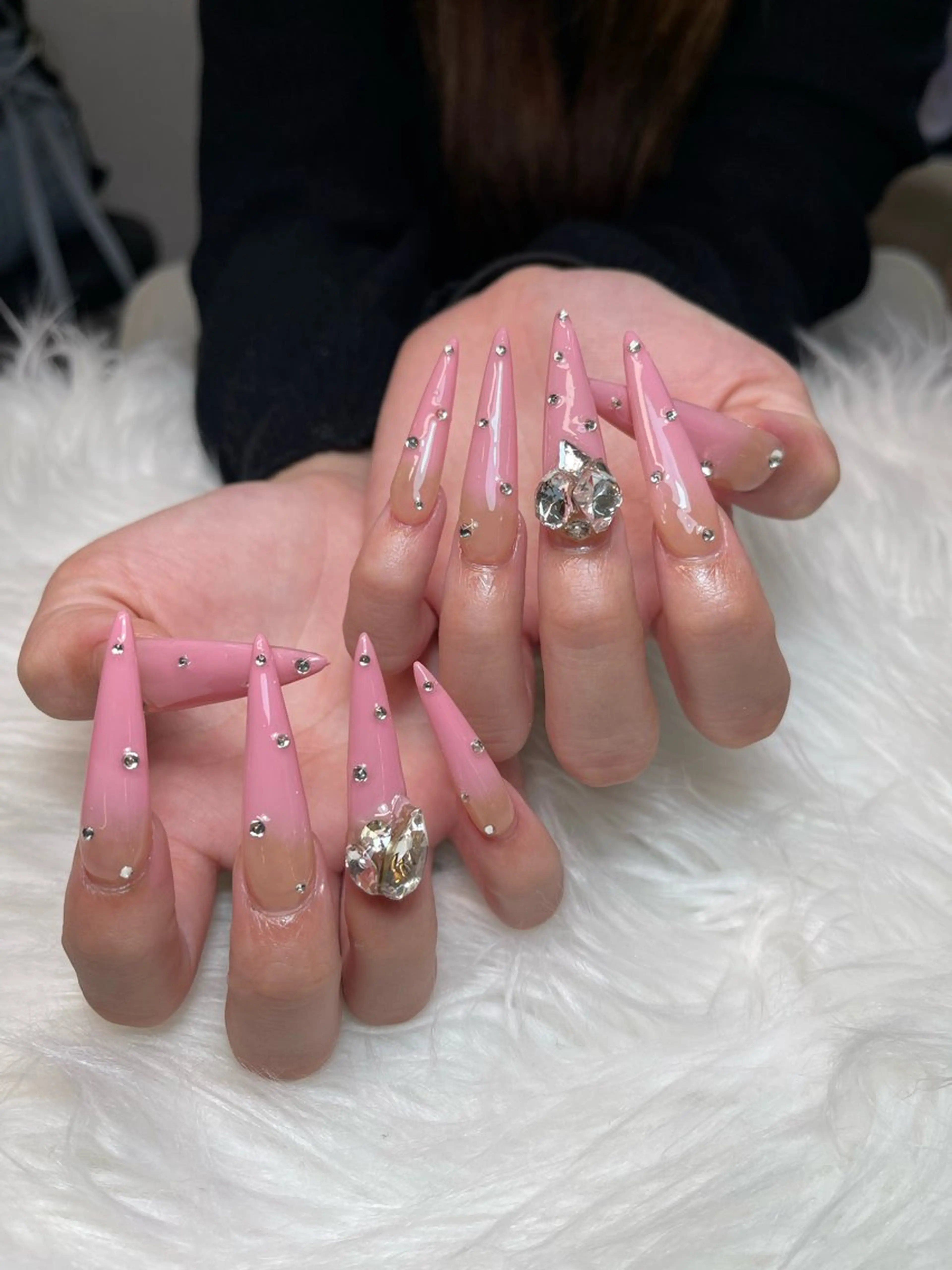 【ジェル】スーパーロングスカルプ＋10本フリーデザイン＋10本付け放題 18,000円の写真