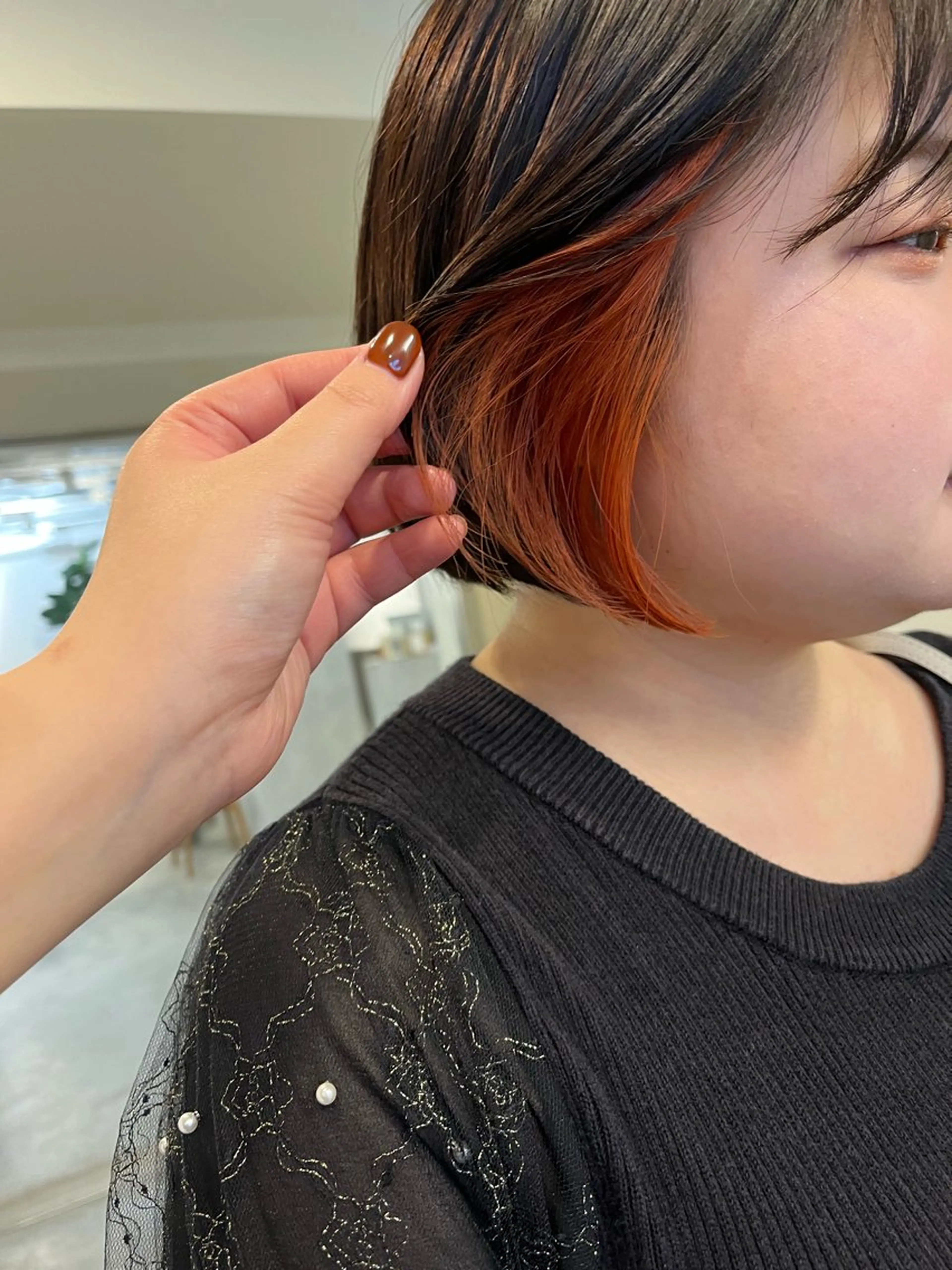 ショート カラー カット ヘアカラー 🌼タッセルボブ/シ ョートmoeka🌼のヘアスタイル