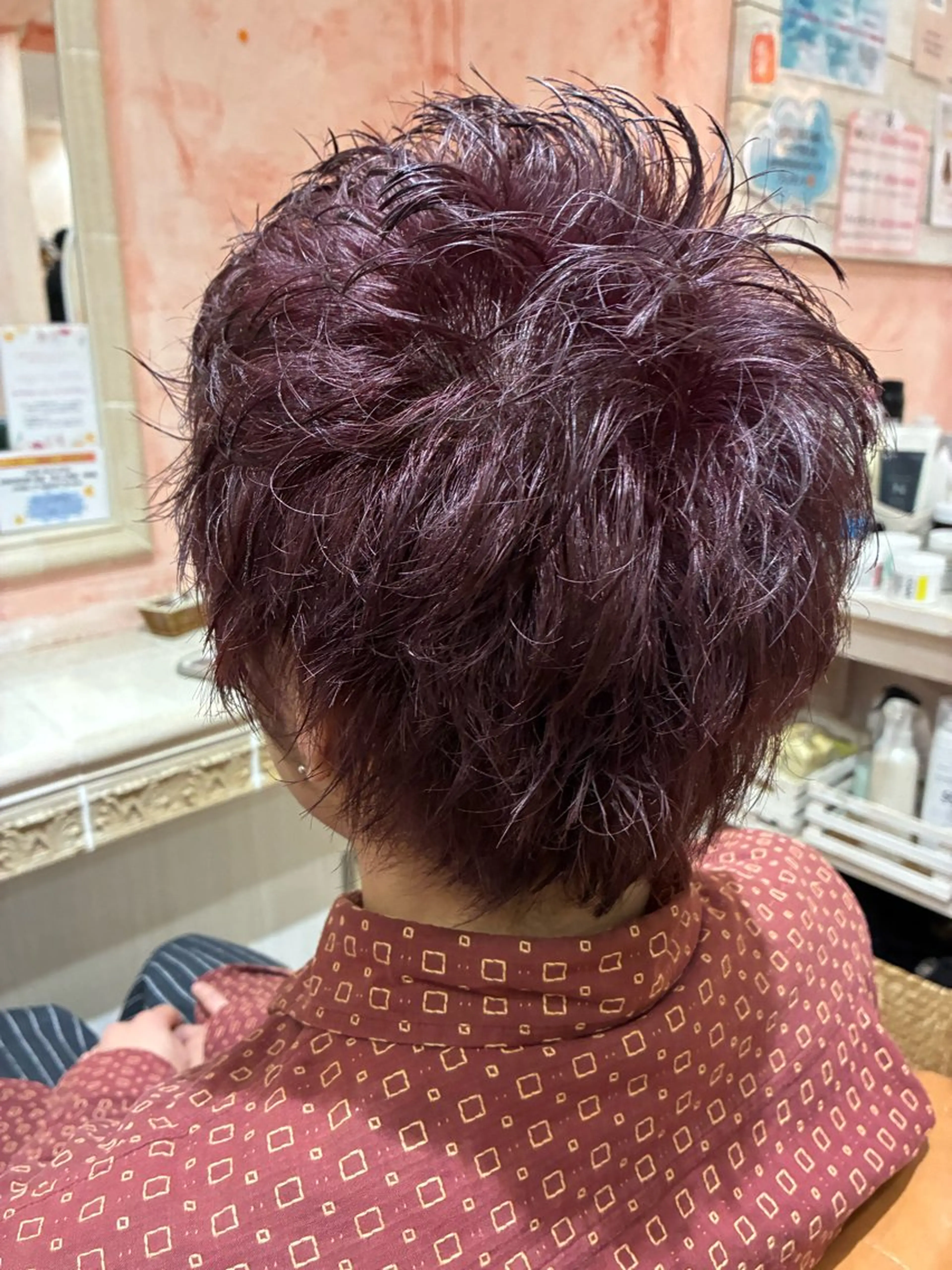 ショート カラー メンズ ヘアカラー おおやま たくみのヘアスタイル