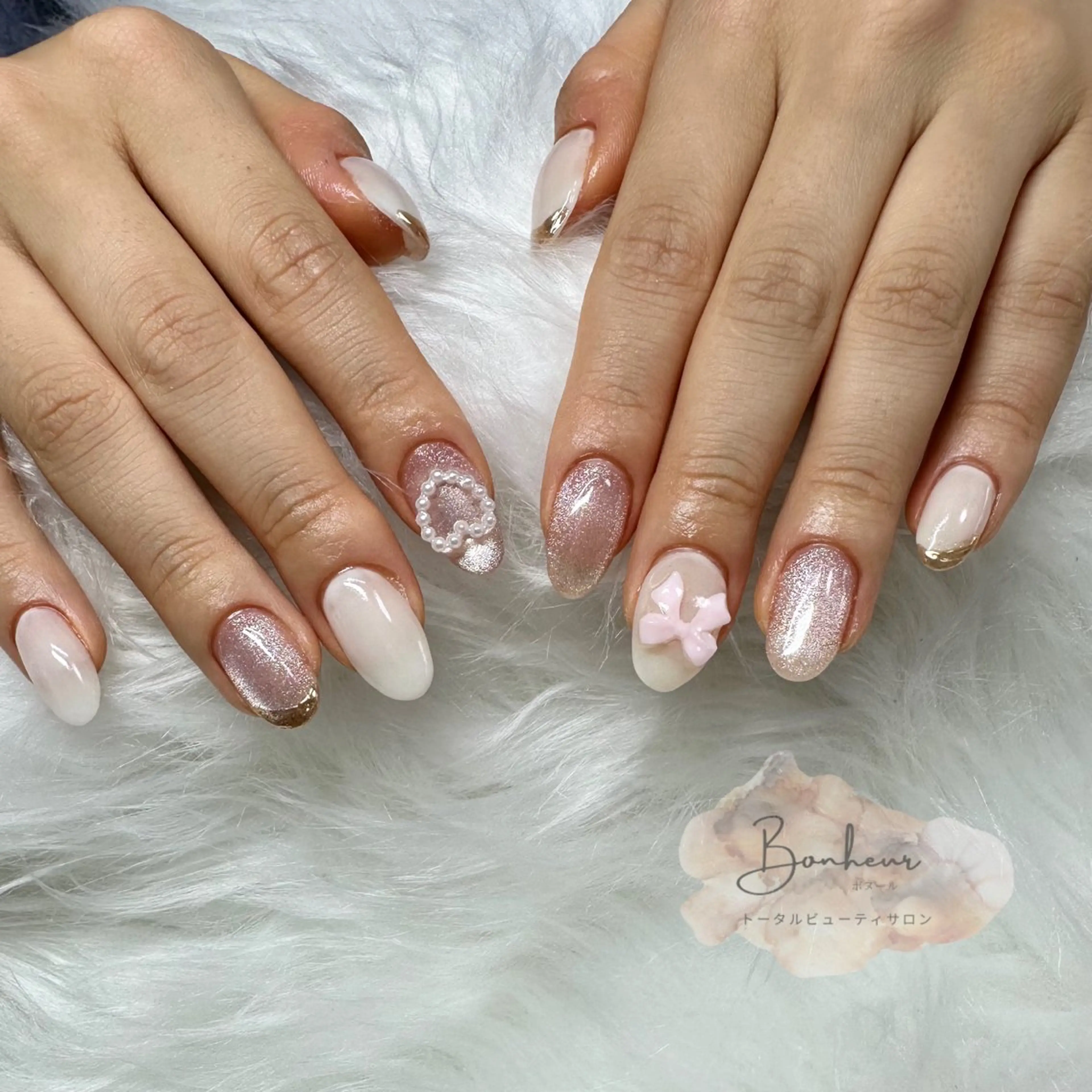 ネイル ハンドネイル Bonheur 【ボヌール】のネイルデザイン