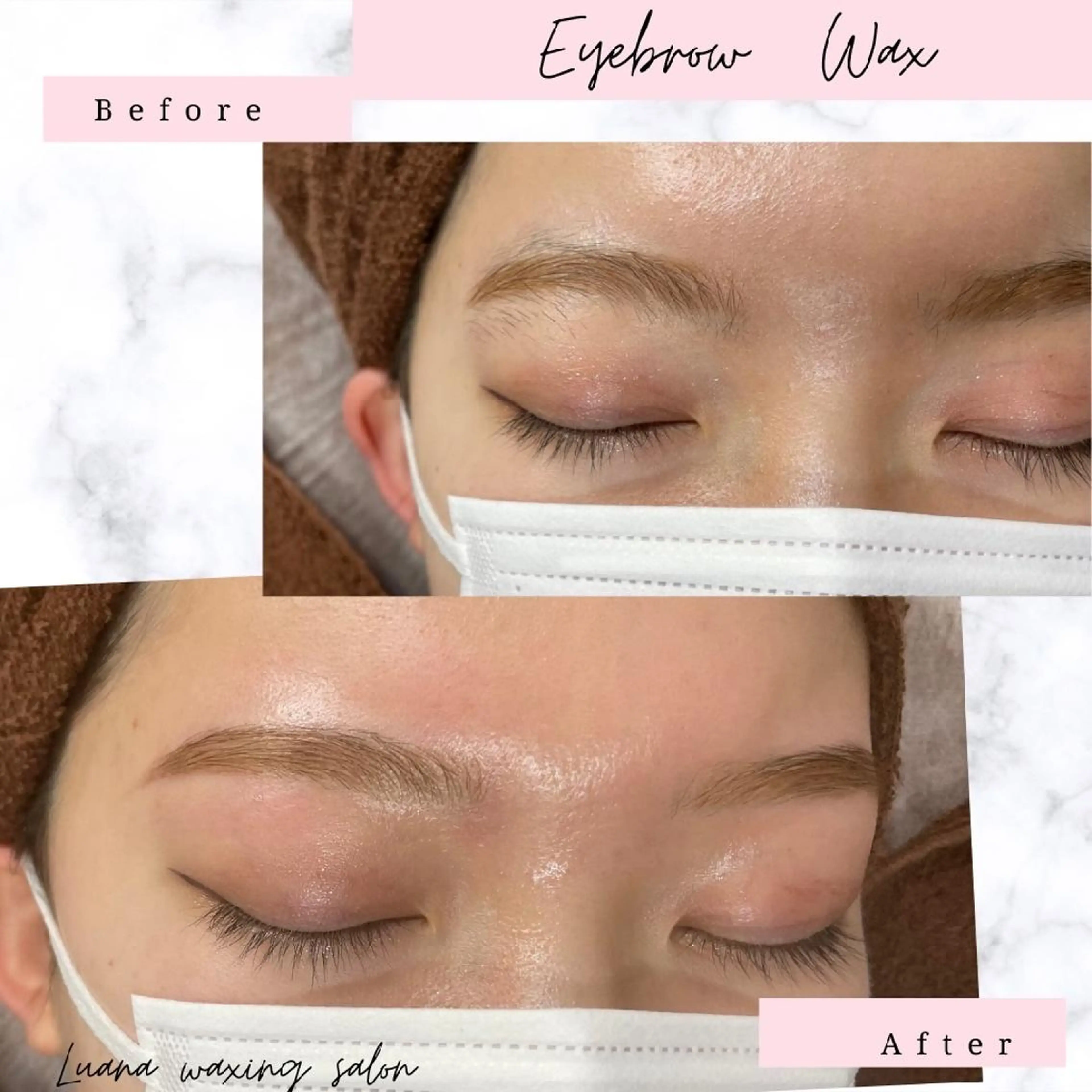 アイブロウ 眉毛ワックス脱毛 Luana waxing salon所属・Luana wax 🐚根本のエステ・リラクイメージ