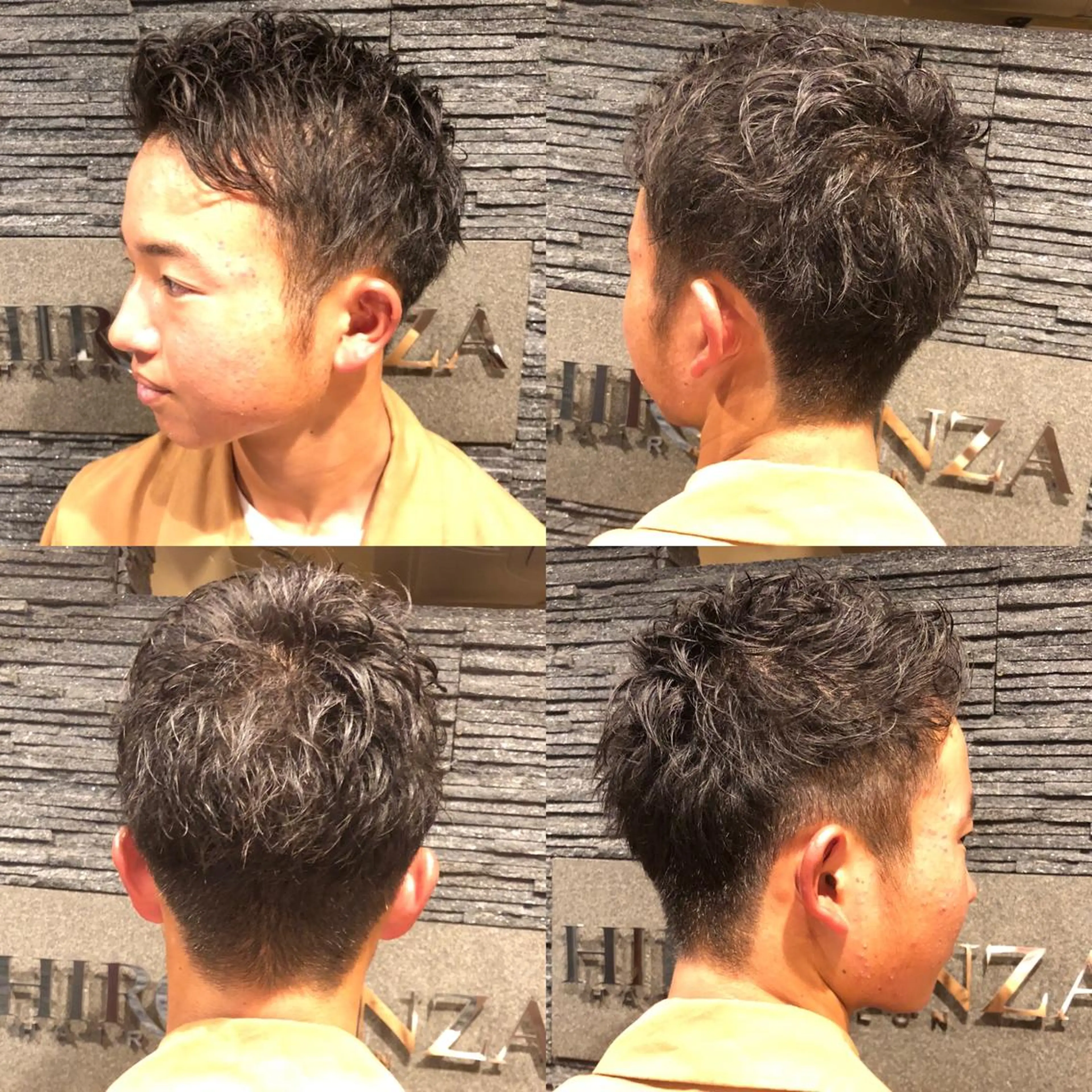 ショート パーマ ヘアアレンジ メンズ 萩原 勇樹のヘアスタイル