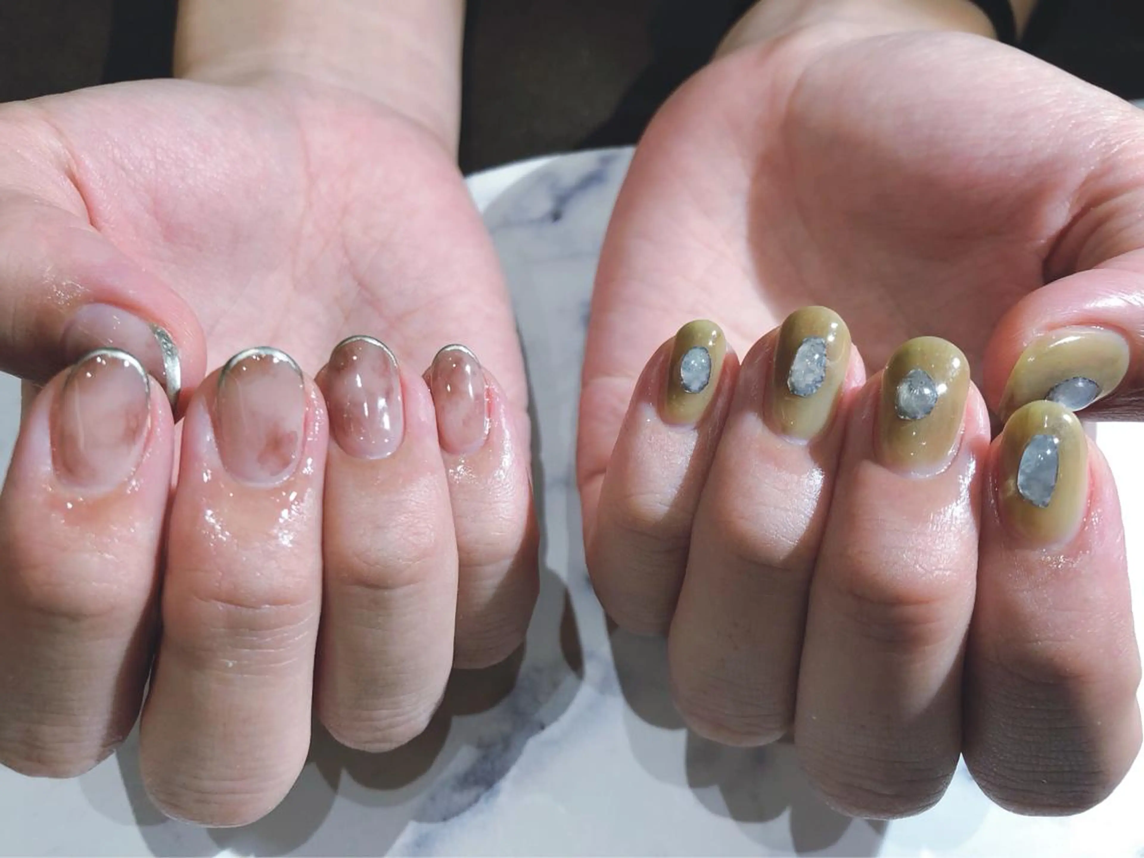 ショート カラー キッズ ネイル マツエク・マツパ ハンドネイル illum hicariのネイルデザイン