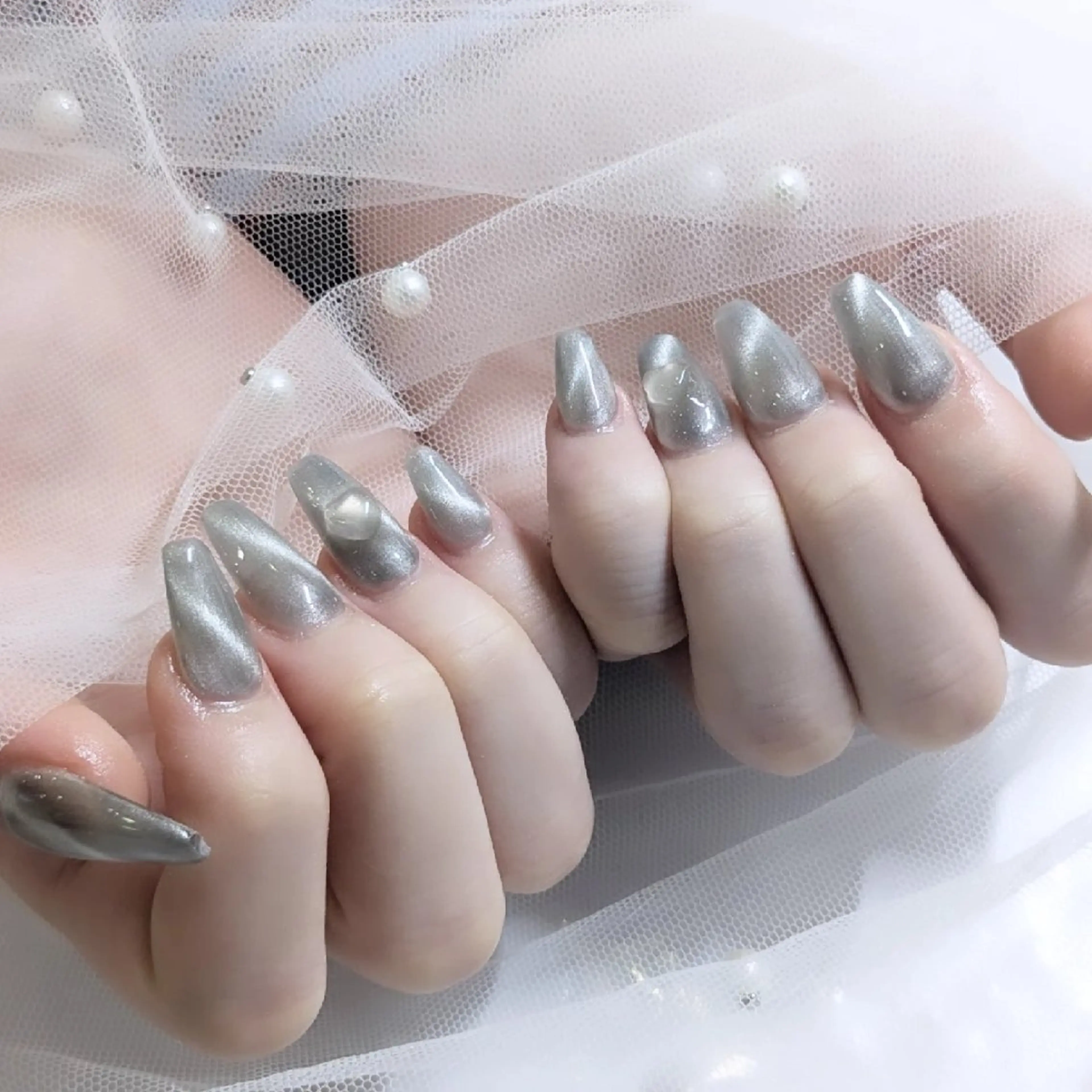 ネイル スカルプネイル Lily nail 船橋 yuki🍒のネイルデザイン