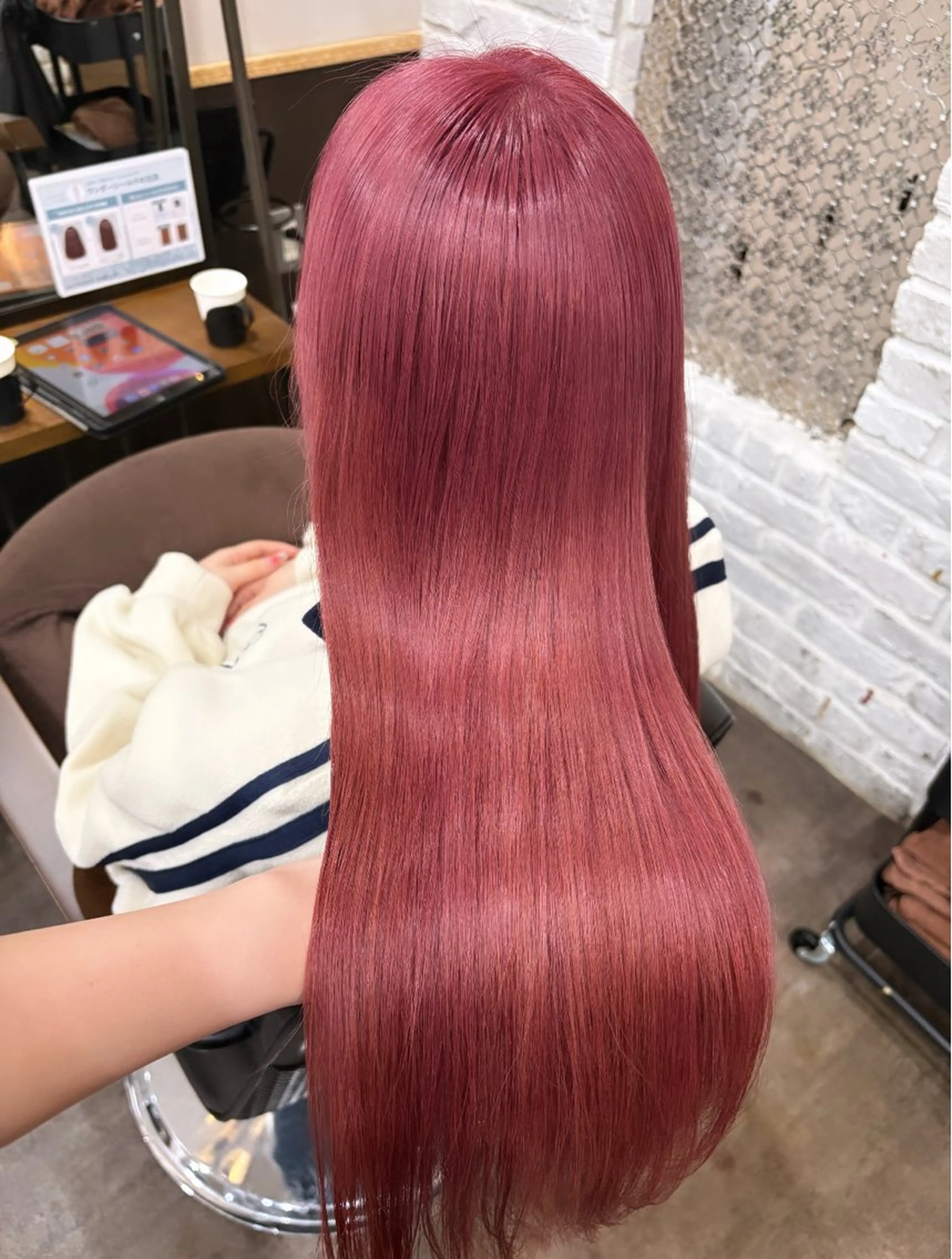 ロング カラー ヘアカラー トリートメント 🦄🩵YUNA 🩵🦄のヘアスタイル