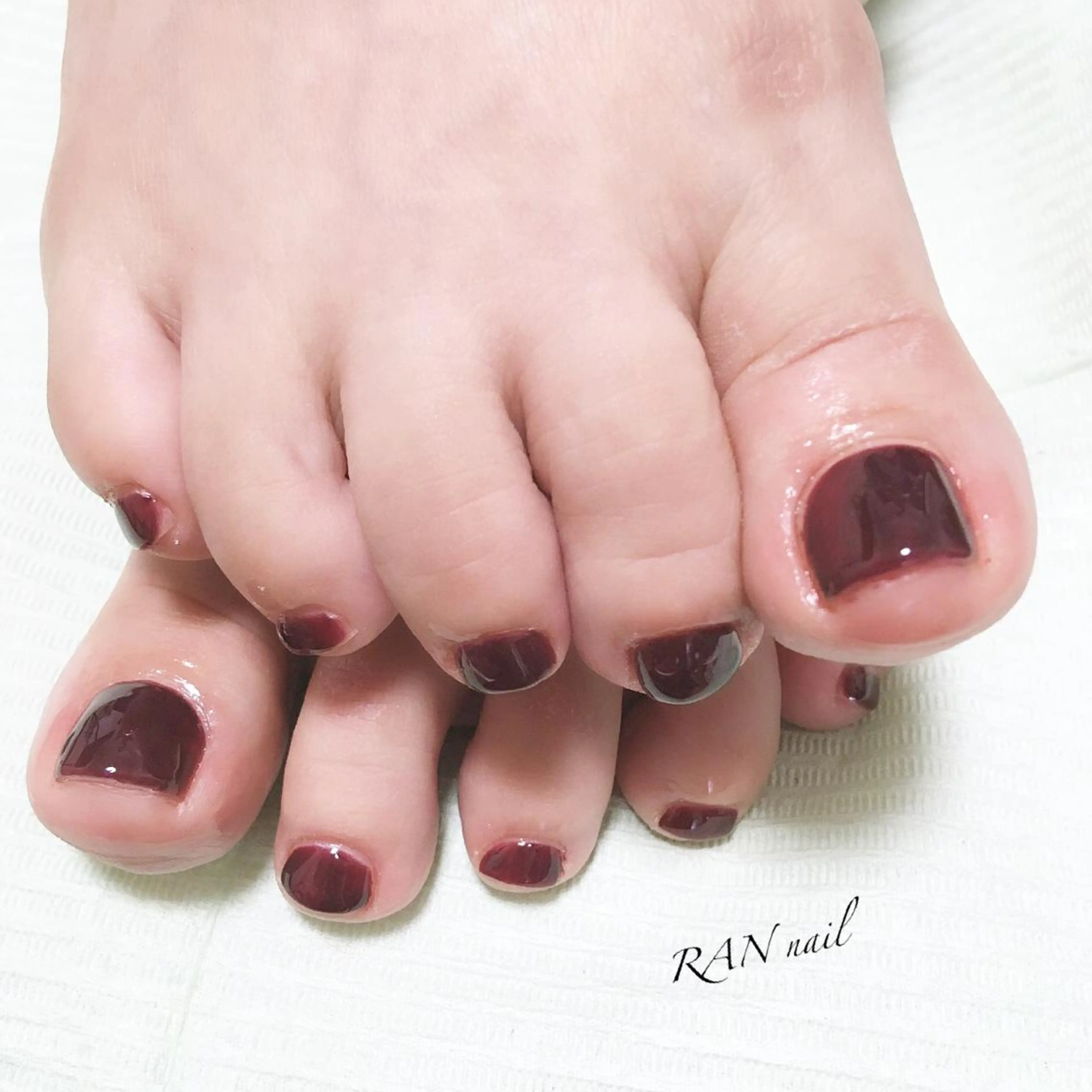 ネイル フットネイル ワンカラーネイル ハンドネイル フットネイル RAN nail 〜ランネイル〜所属・RAN nailのネイルデザイン