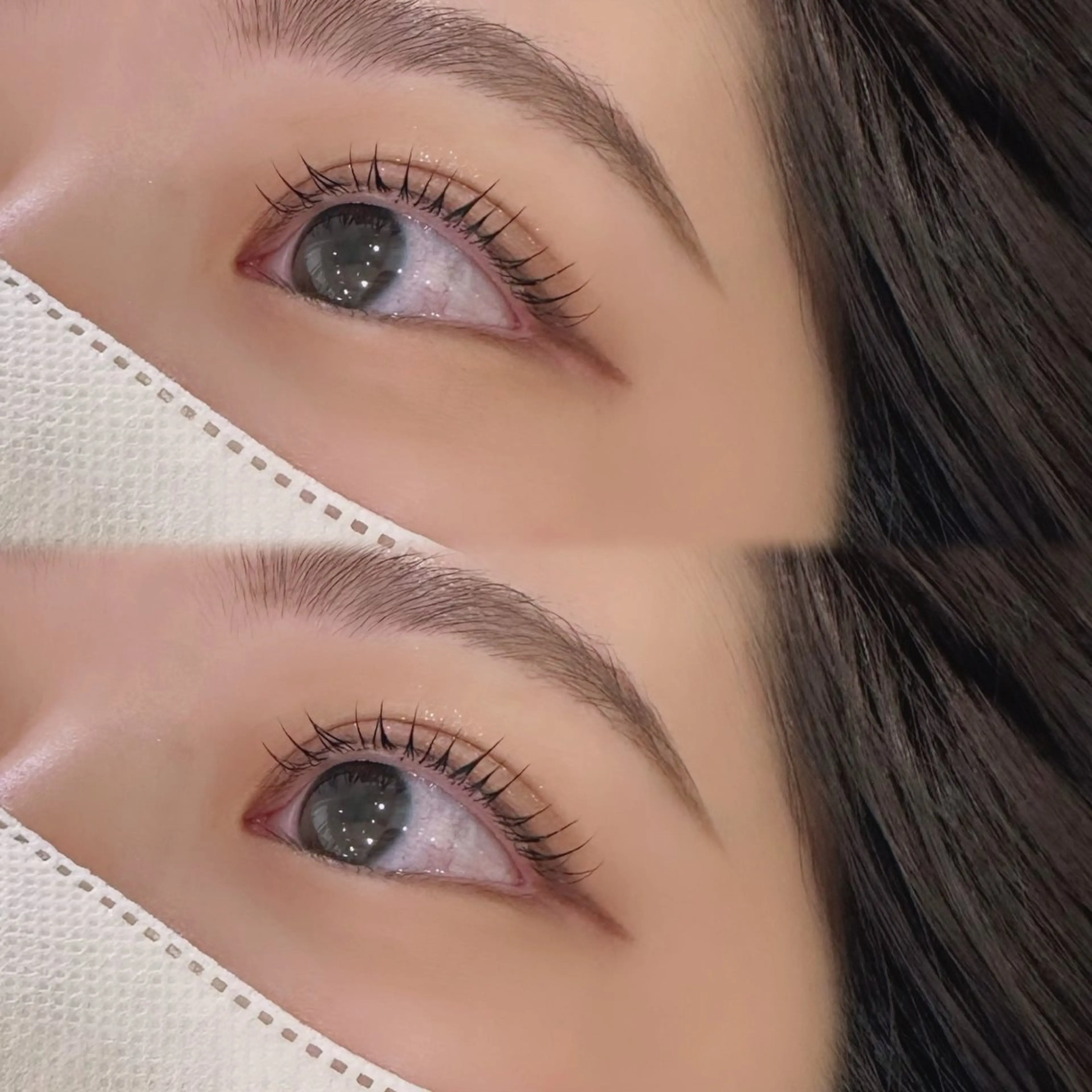 【セットがお得🧤✨】まつ毛パーマ+美眉WAXセットメニュー👀🩵の写真