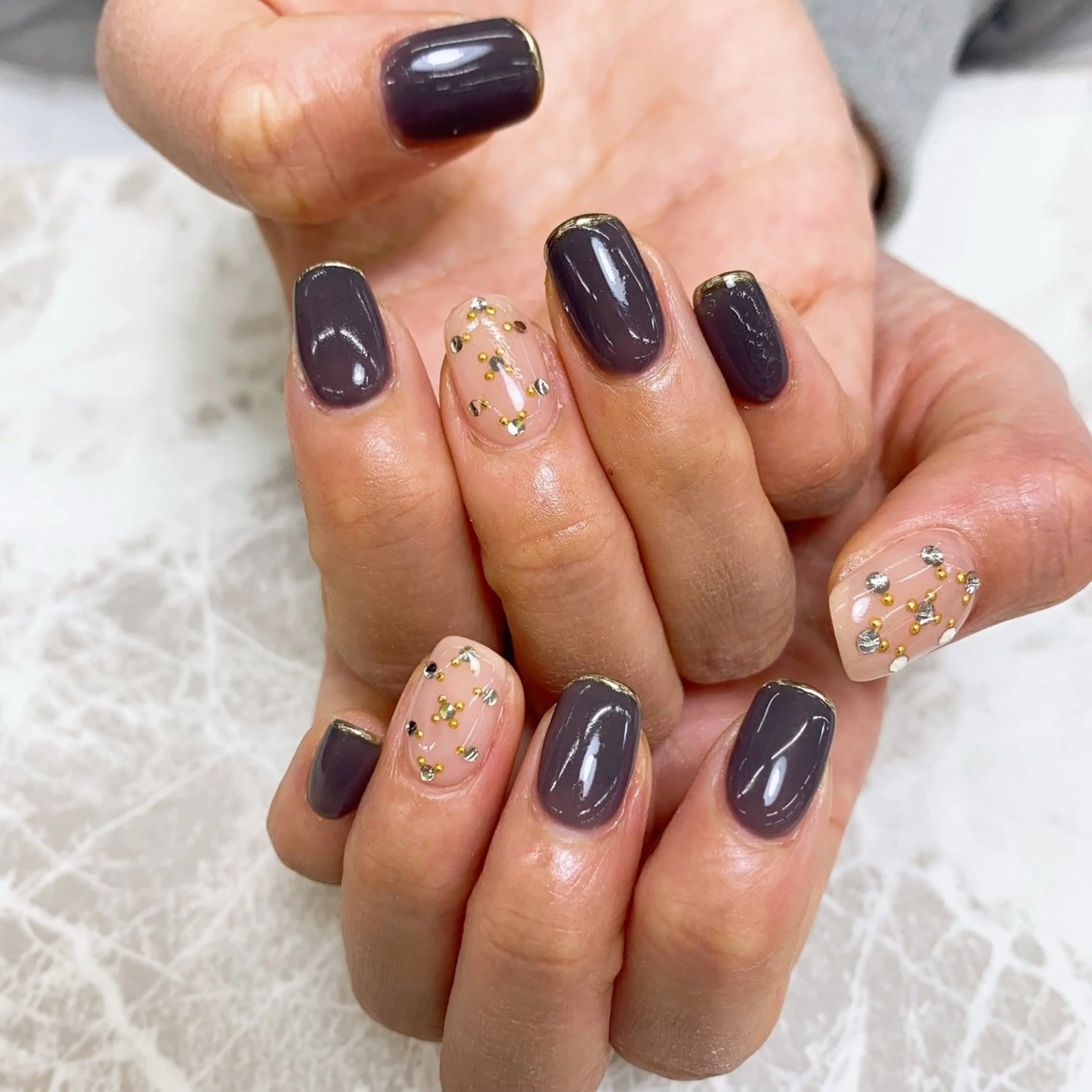 ネイル ⭐︎休業中の練習⭐︎ JNA認定講師髙橋のネイルデザイン