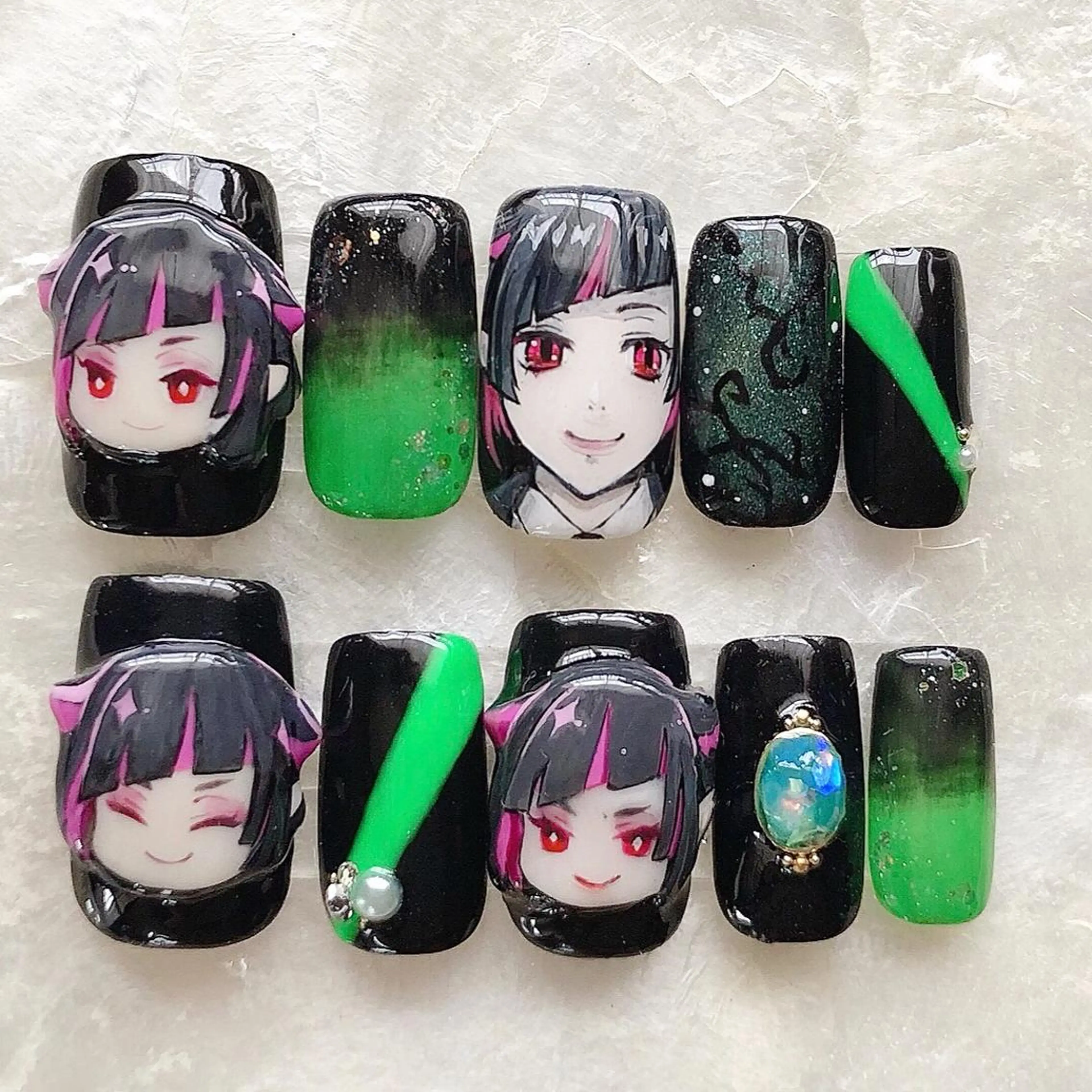 ネイル ネイルチップ 東 千夏のネイルデザイン