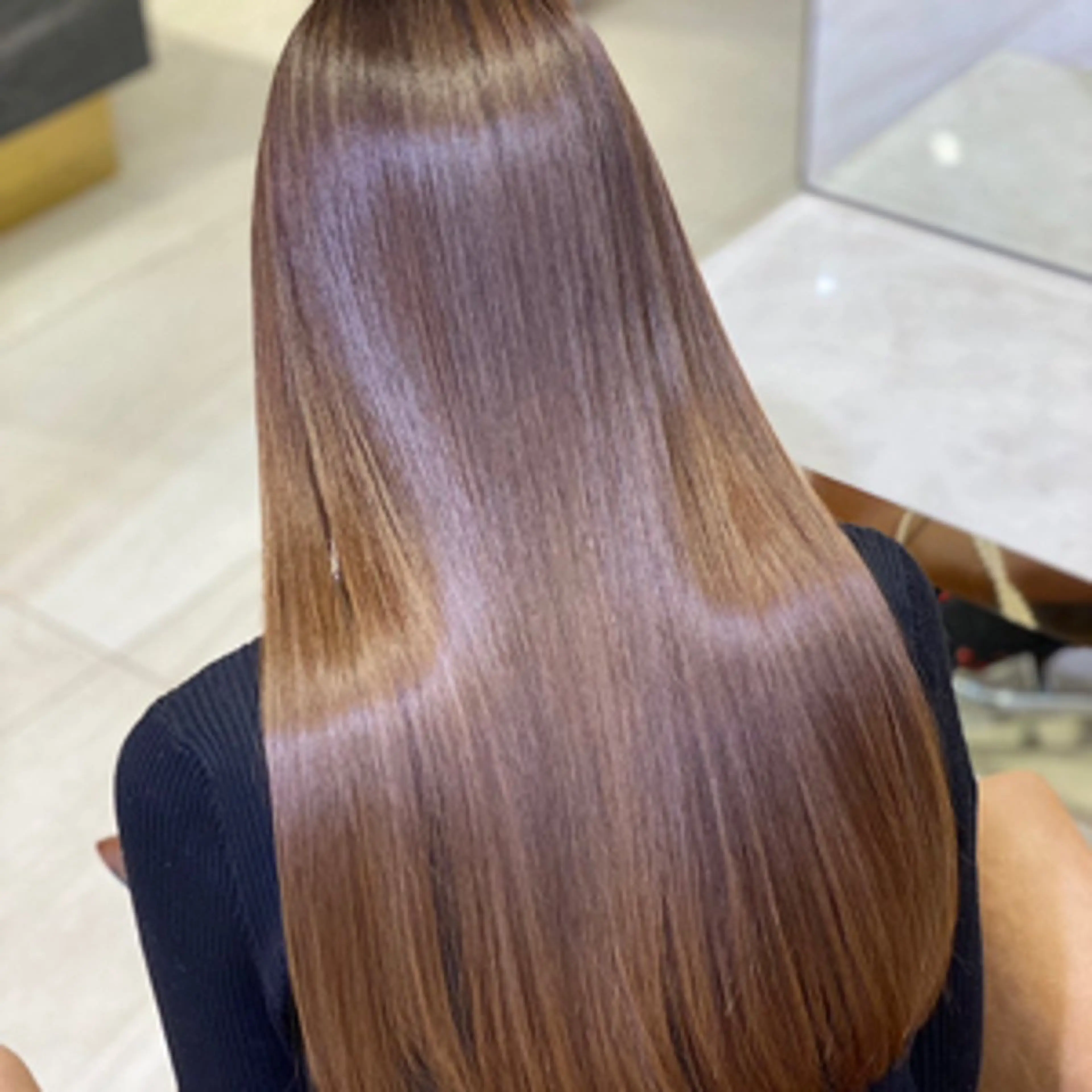 ロング カラー パーマ ヘアアレンジ カット 縮毛矯正 【くせ毛解消】縮毛 髪質改善✨たくみ✨のヘアスタイル