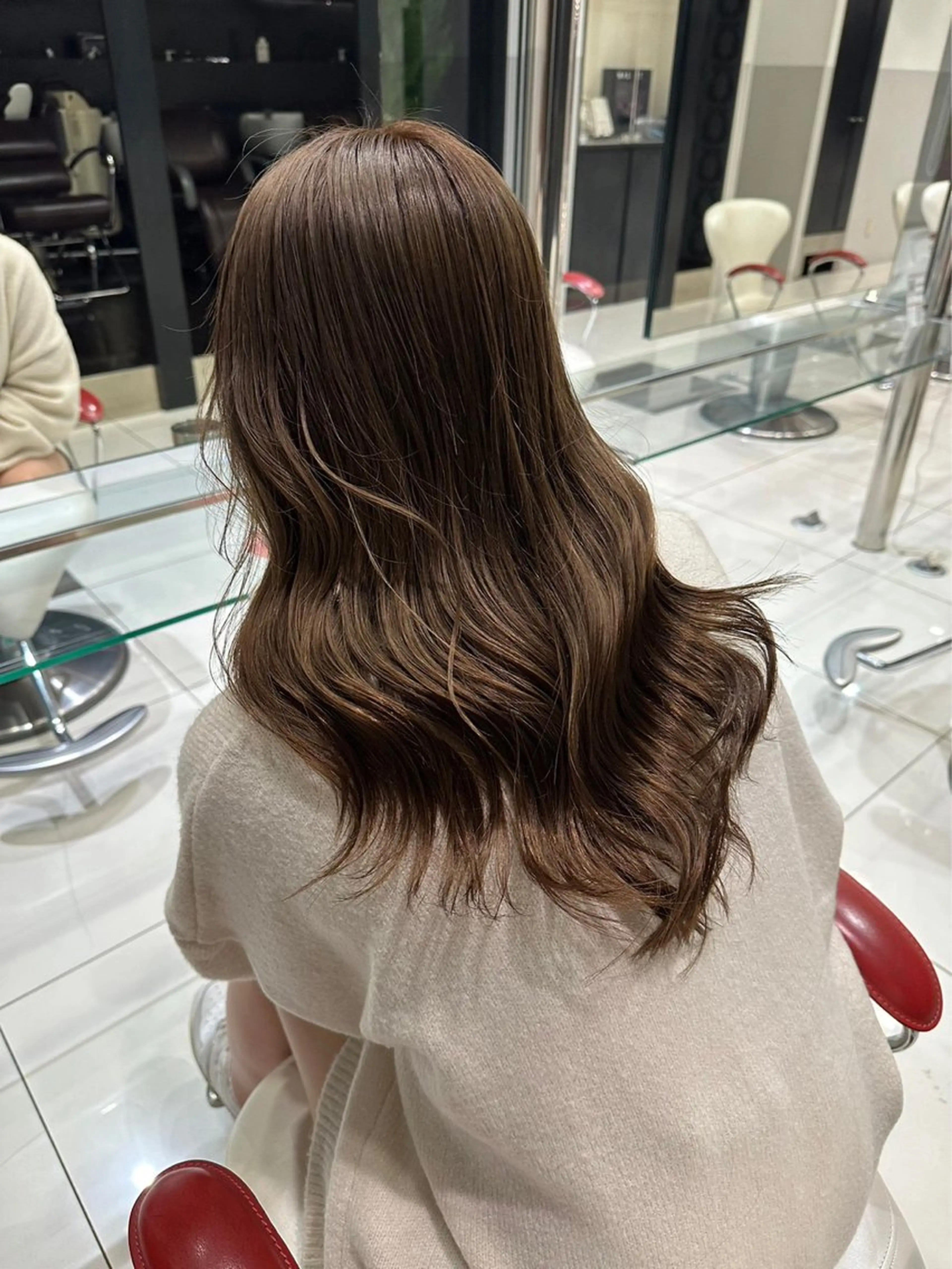 ロング カラー 平日カットモデル 高岡/山崎開世のヘアスタイル