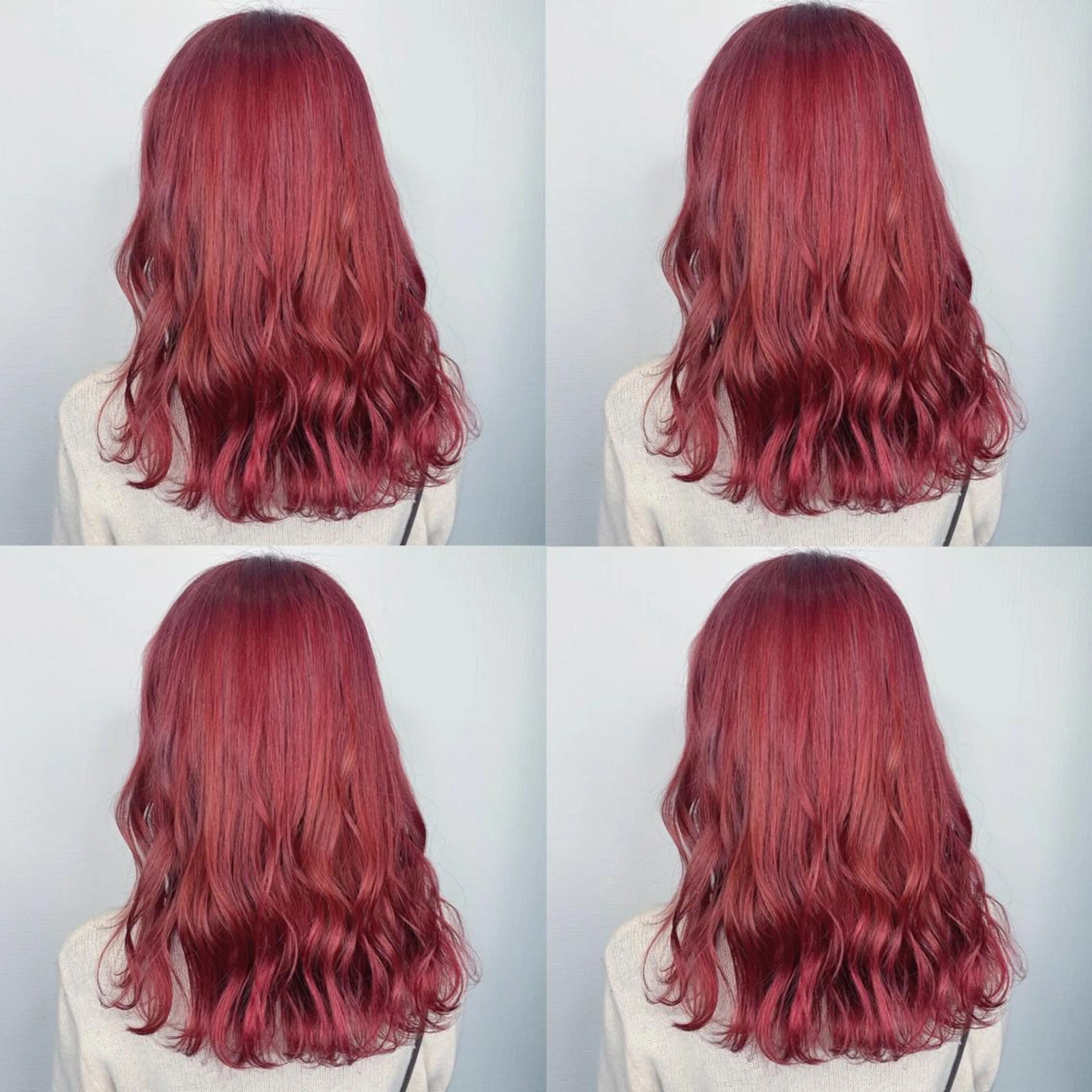 ロング カラー ピンクカラー ヘアカラー 袴田 伊代のヘアスタイル