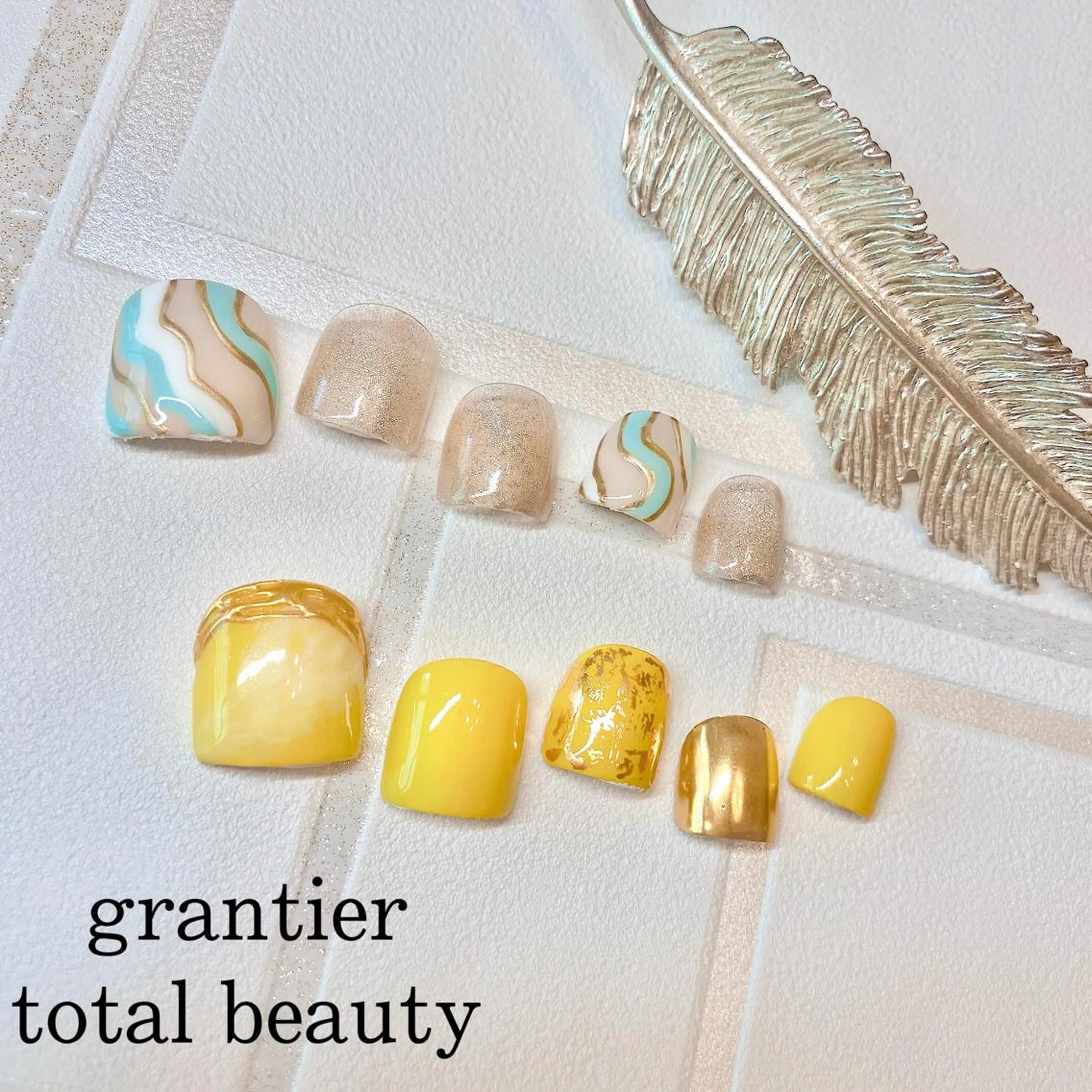 ネイル ニュアンスネイル フットネイル grantier beautyのネイルデザイン