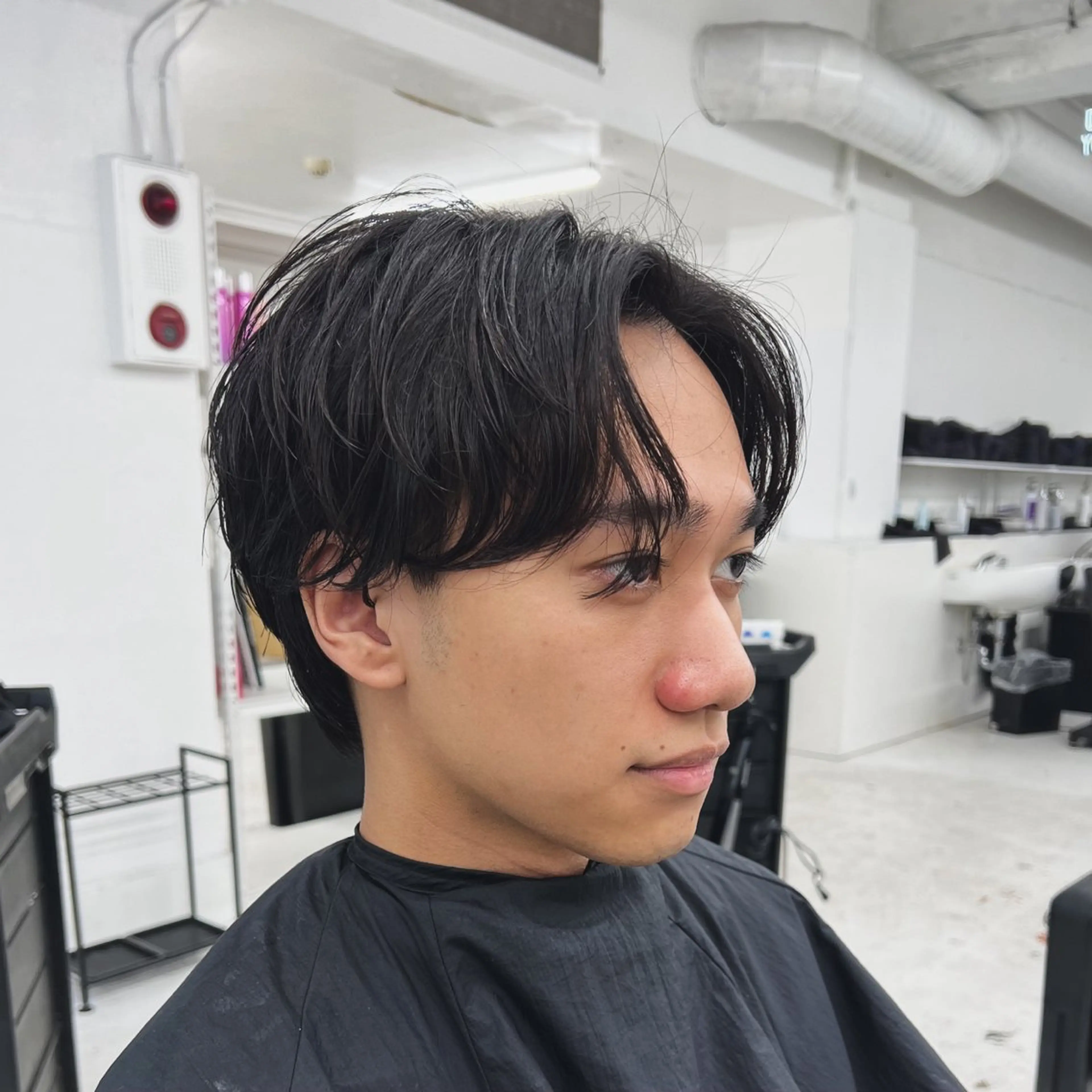 メンズ センターパート 柏メンズパーマ特化 蛯谷  晃裕のヘアスタイル