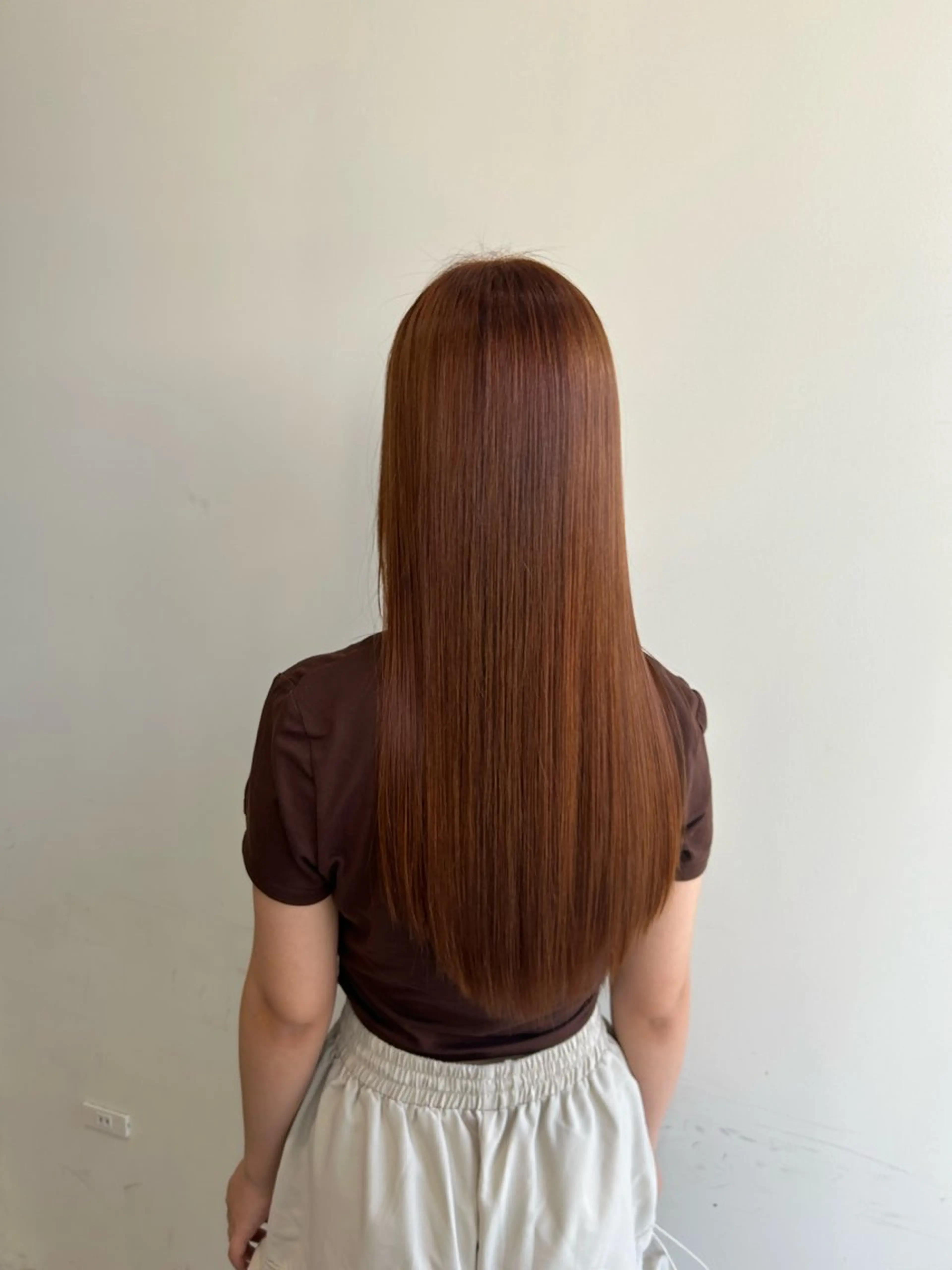 ロング カラー ブラウンカラー オレンジ オレンジブラウン Emitas.宮街道店所属・メイ/和歌山美容室/ Emitas.のヘアスタイル