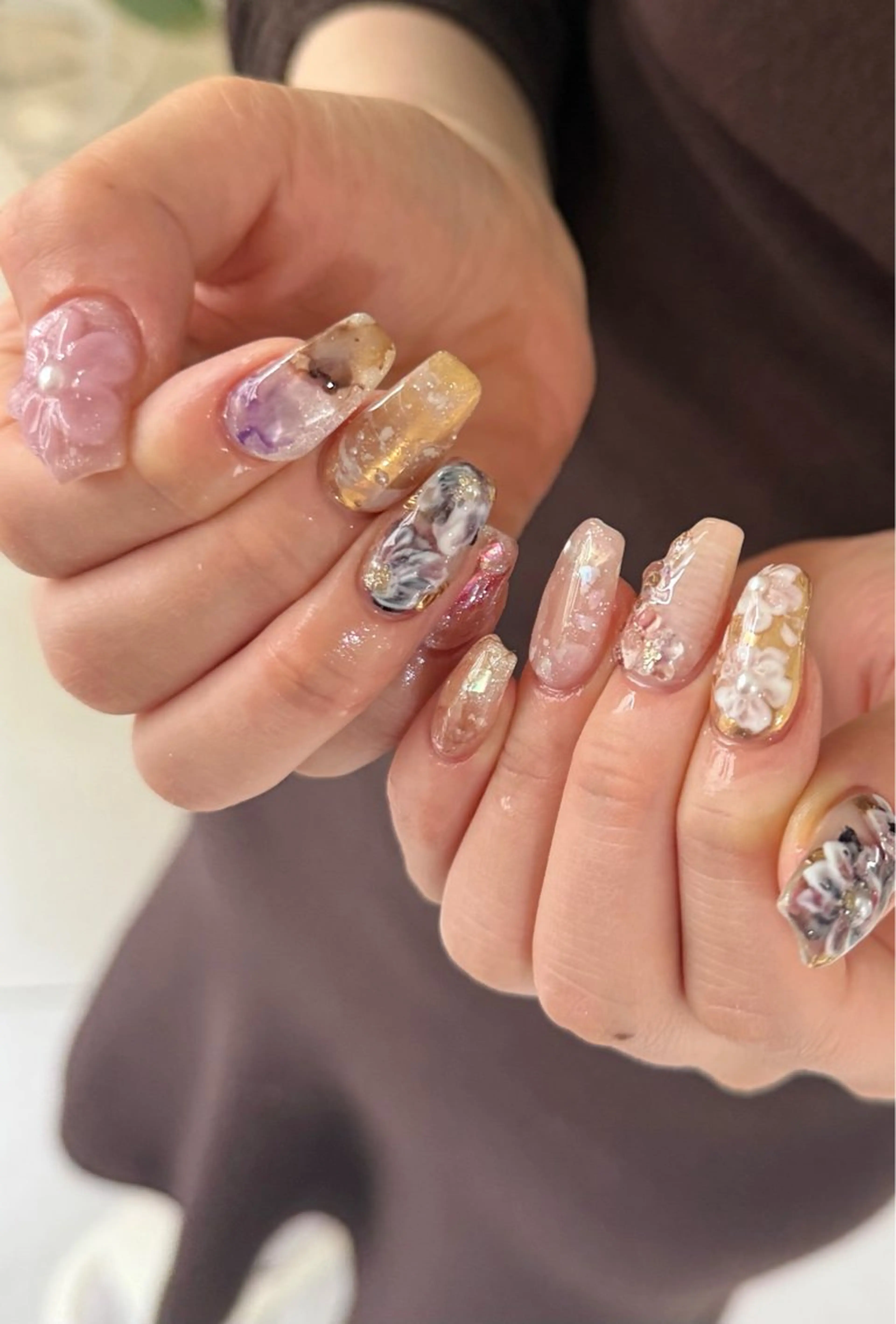 ネイル 持ち込み ハンドネイル ハンドケア Charme. NOBUKOのネイルデザイン