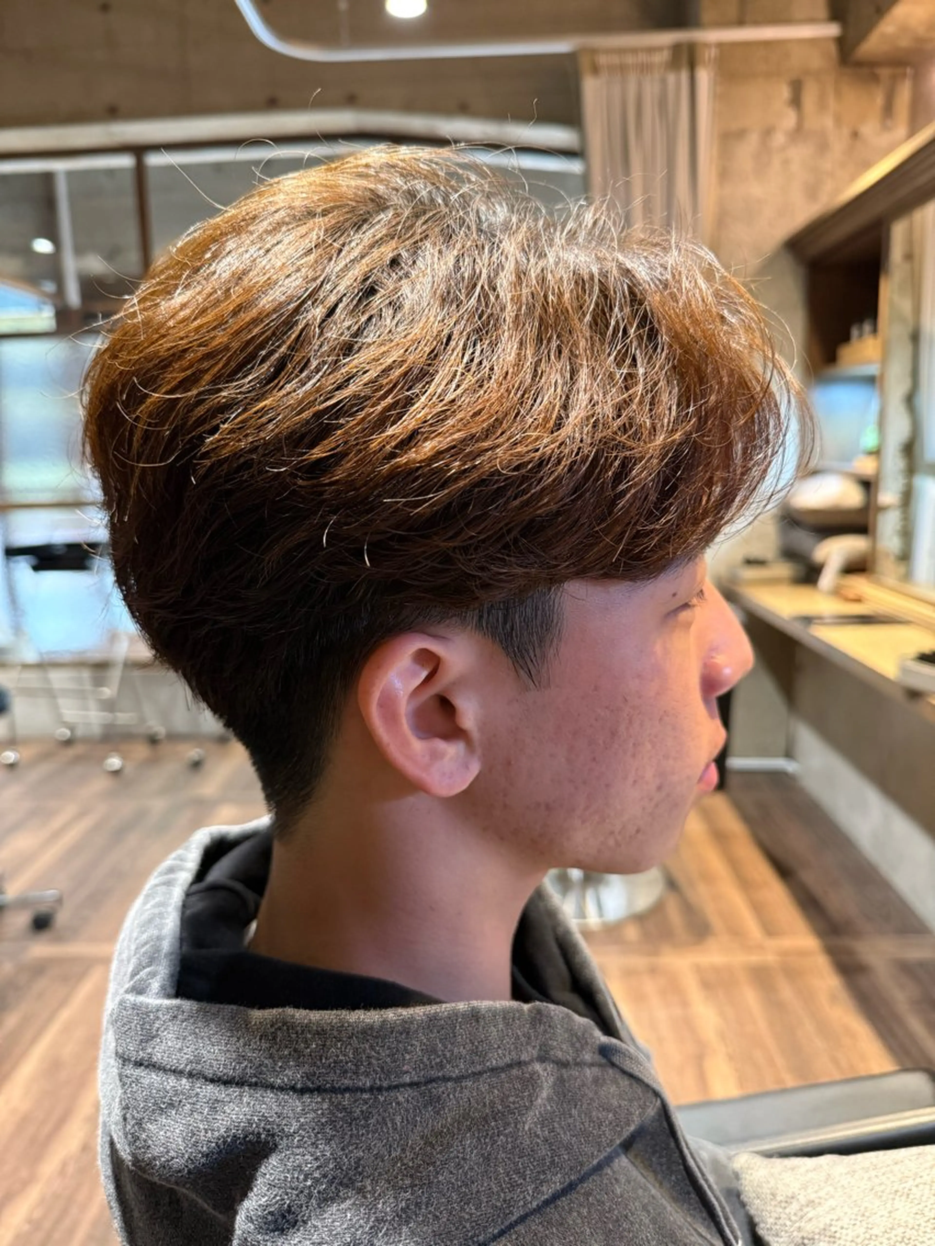 ショート カラー メンズ センターパート カット メンズ/佐藤 恒輝のヘアスタイル