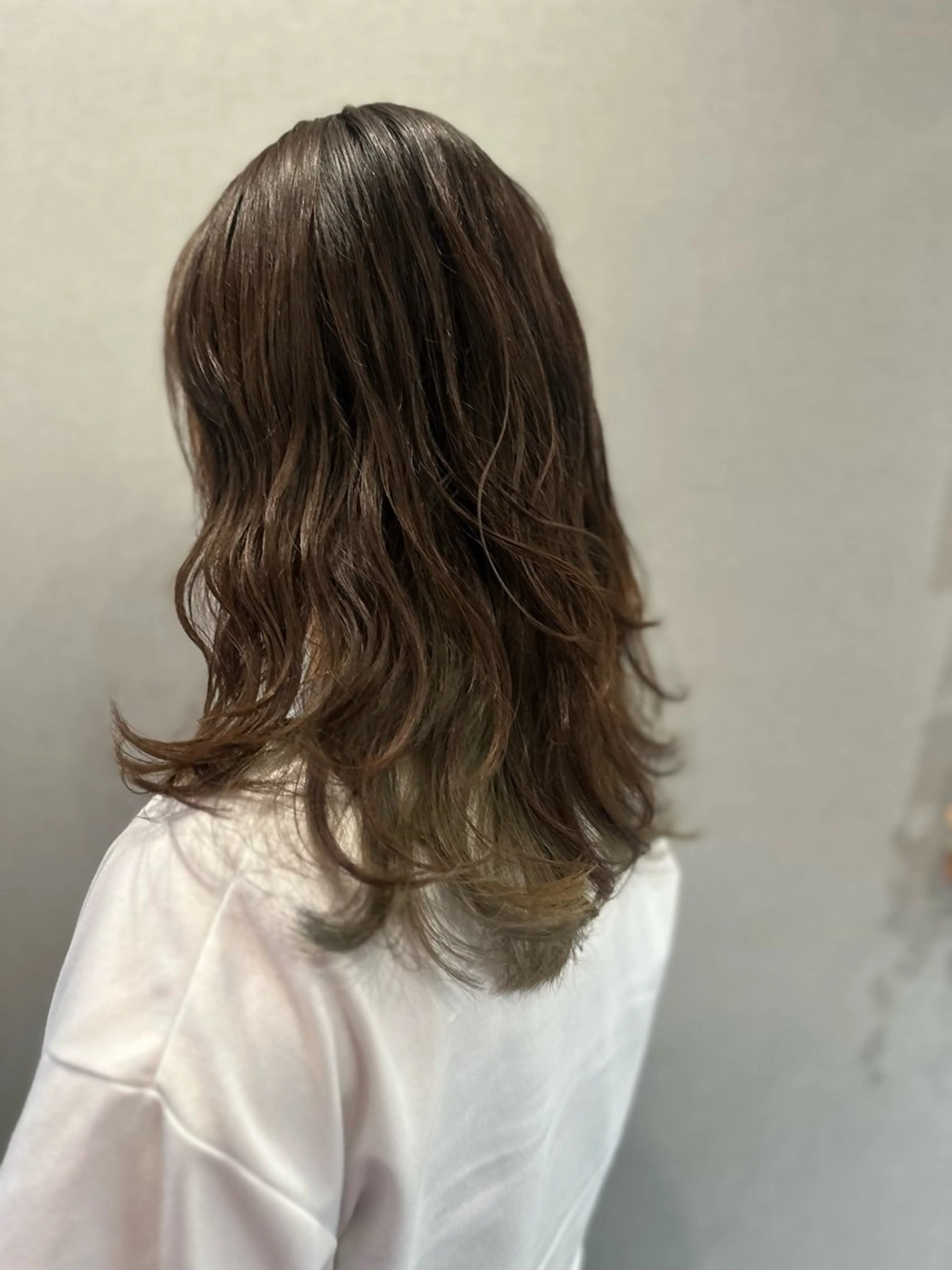 セミロング カラー ヘアカラー K Harukaのヘアスタイル
