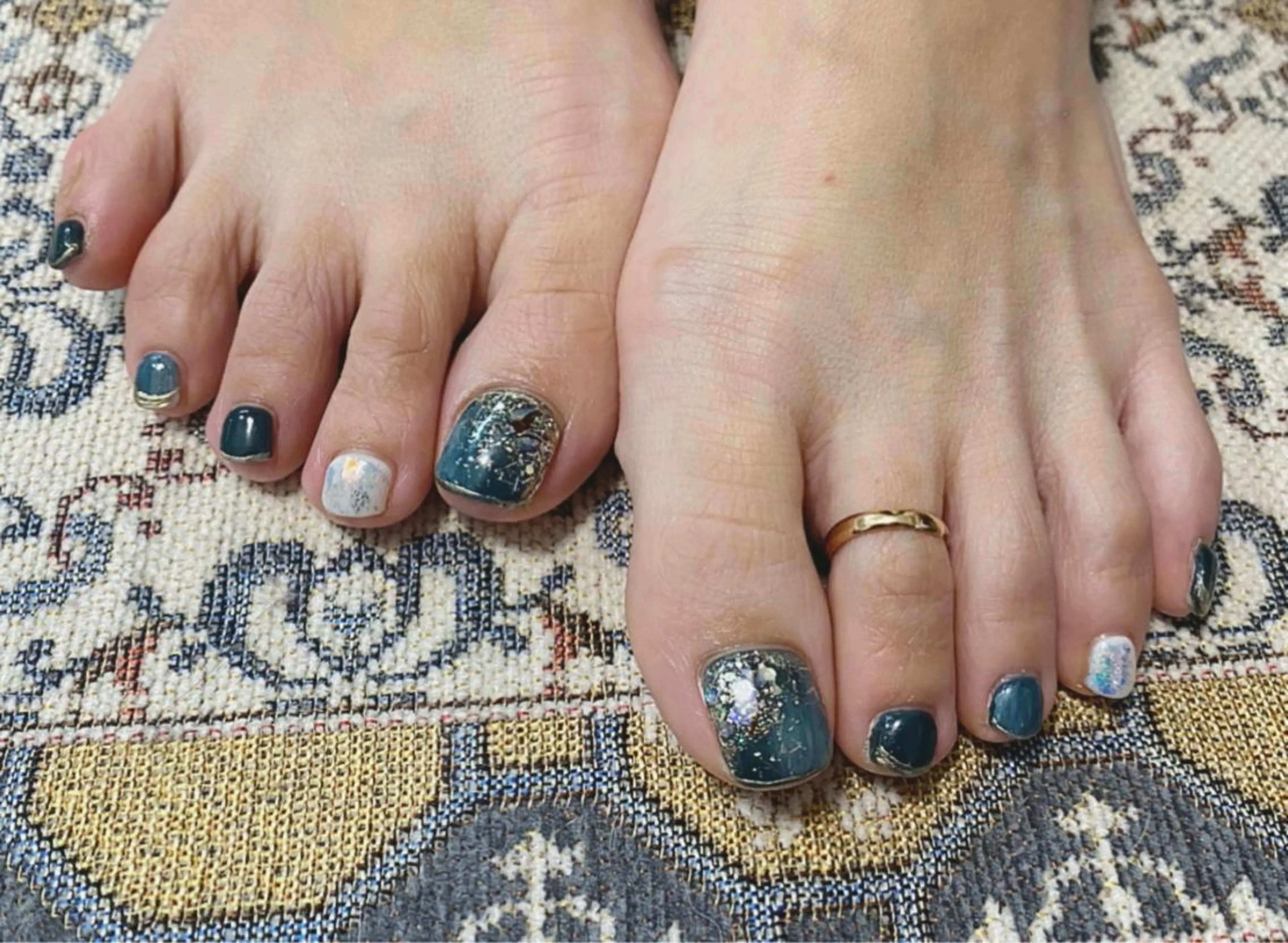 ネイル 持ち込み フットネイル 𝑺 𝒏𝒂𝒊𝒍✳︎のネイルデザイン