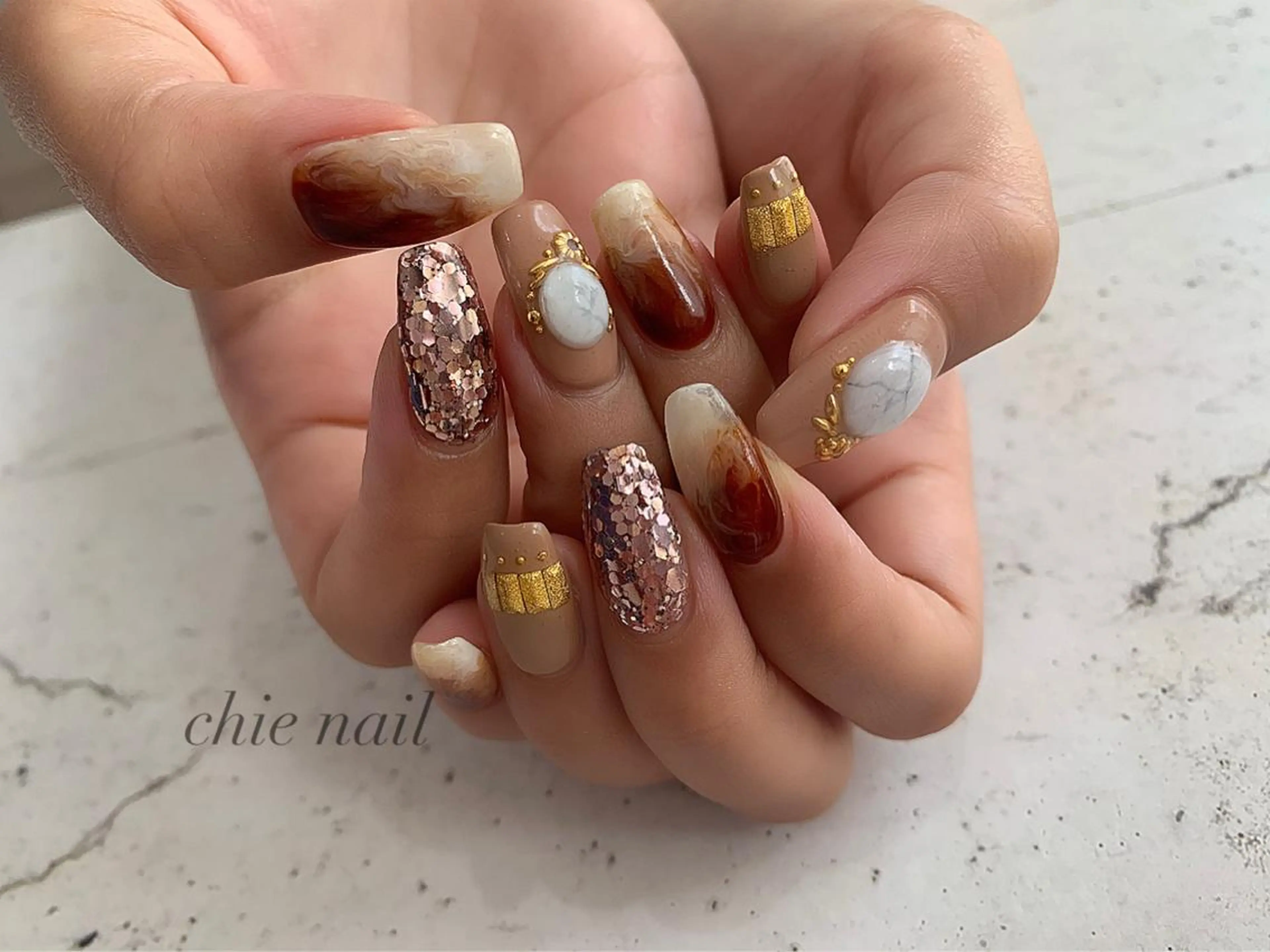 ネイル ハンドネイル 森ノ宮❤︎ chieのネイルデザイン